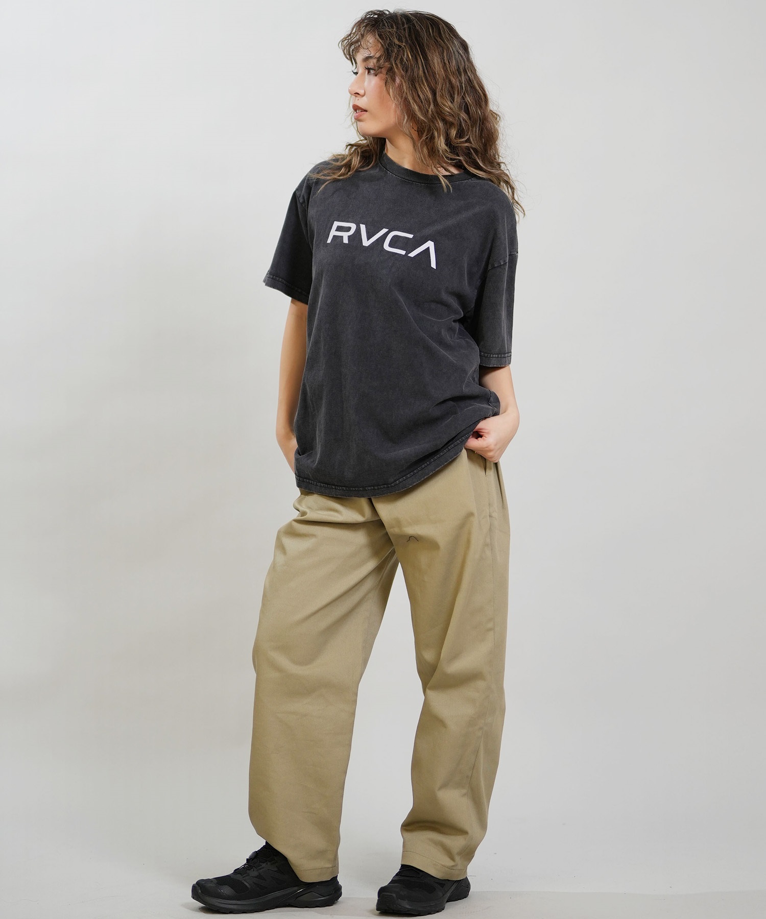RVCA ルーカ 半袖 Tシャツ レディース BIG RVCA LOOSE FIT SS TEE BG043209(KVCW-S)