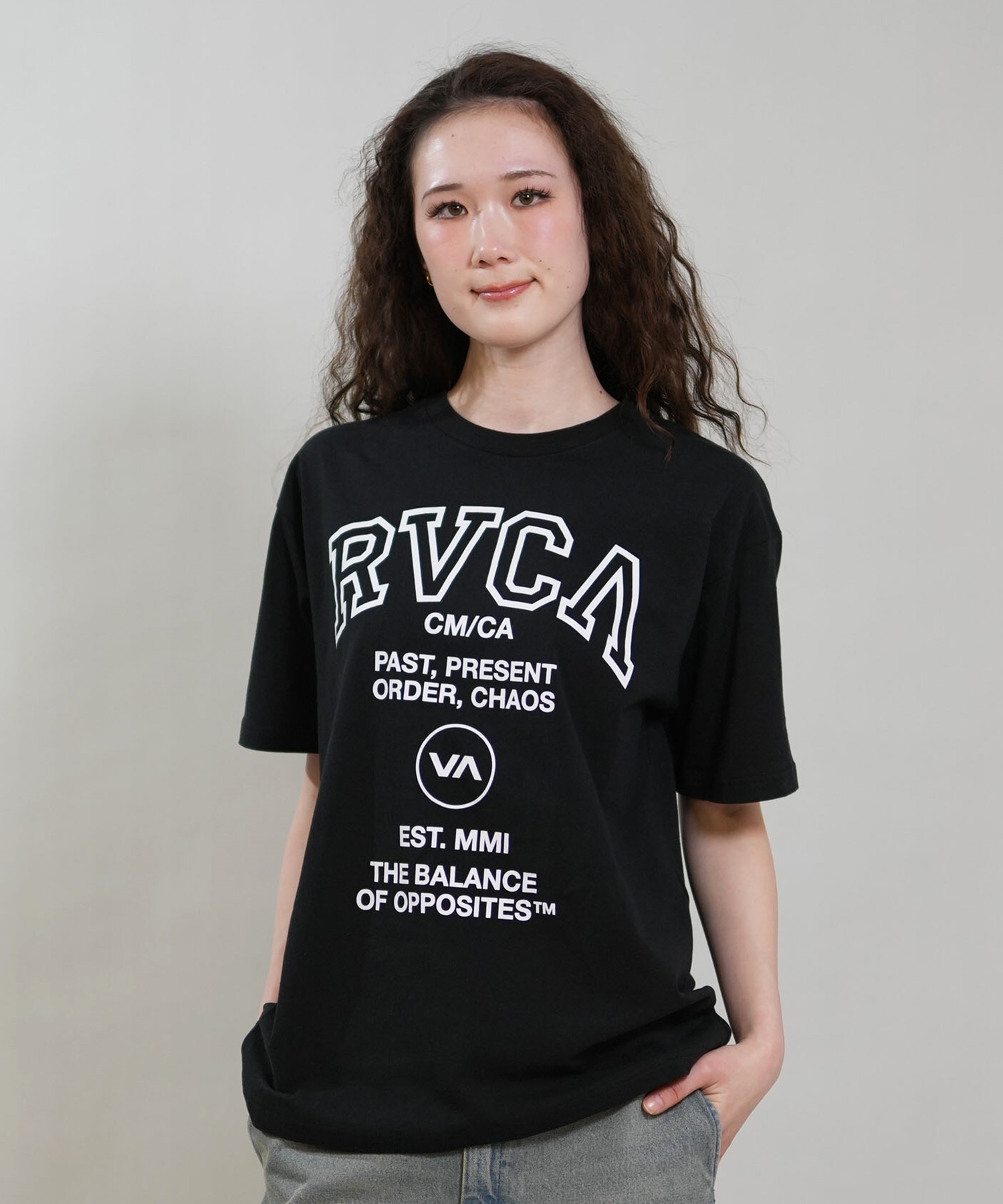 RVCA ルーカ 半袖 Tシャツ レディース ロゴ SOUVENIR LOGO LOOSE FIT T