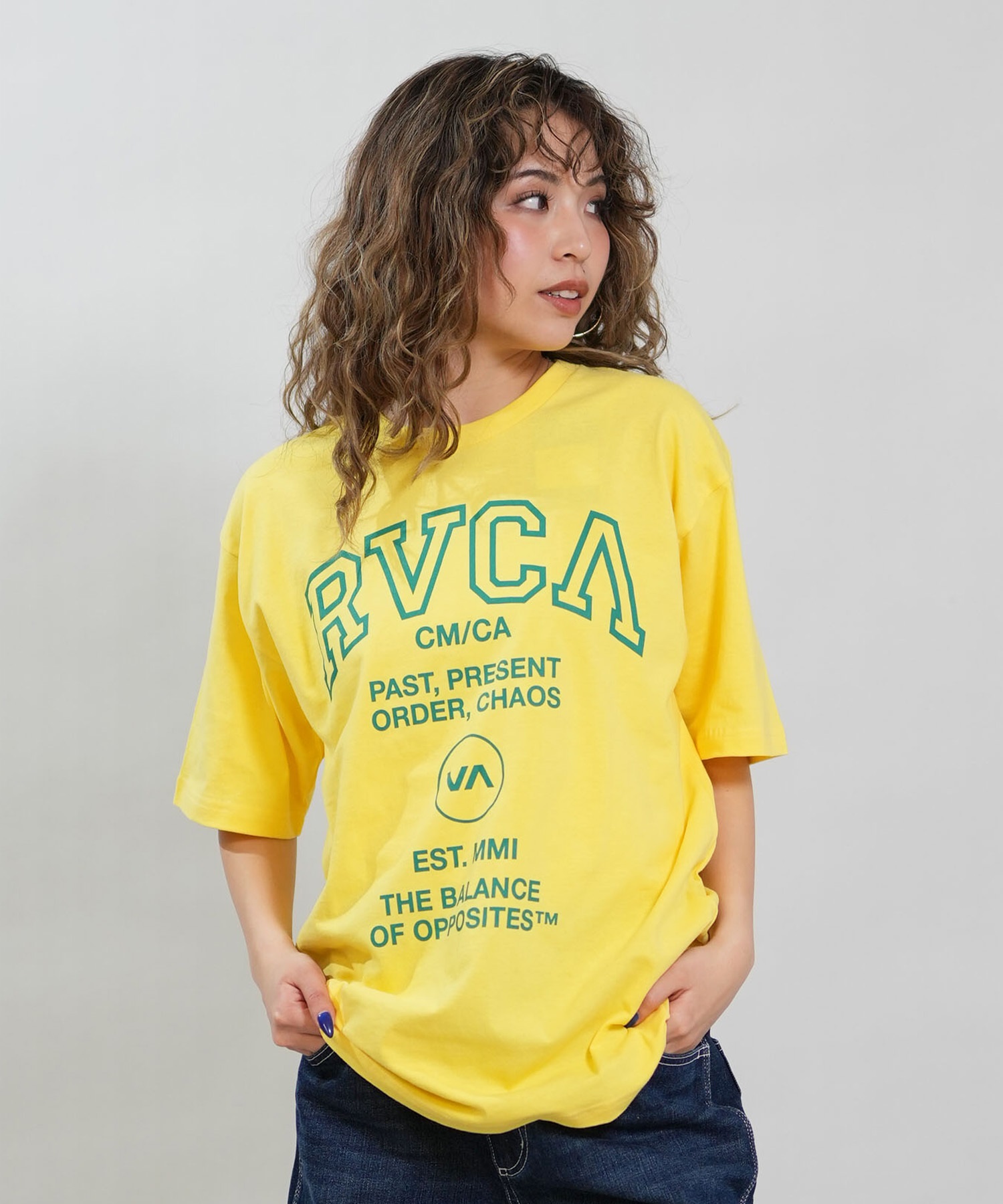 RVCA ルーカ 半袖 Tシャツ レディース ロゴ SOUVENIR LOGO LOOSE FIT T