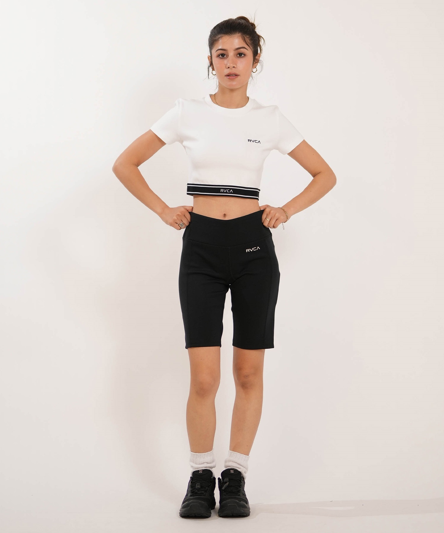 RVCA ルーカ 水着 ラッシュガード 半袖 Tシャツ レディース 吸水速乾