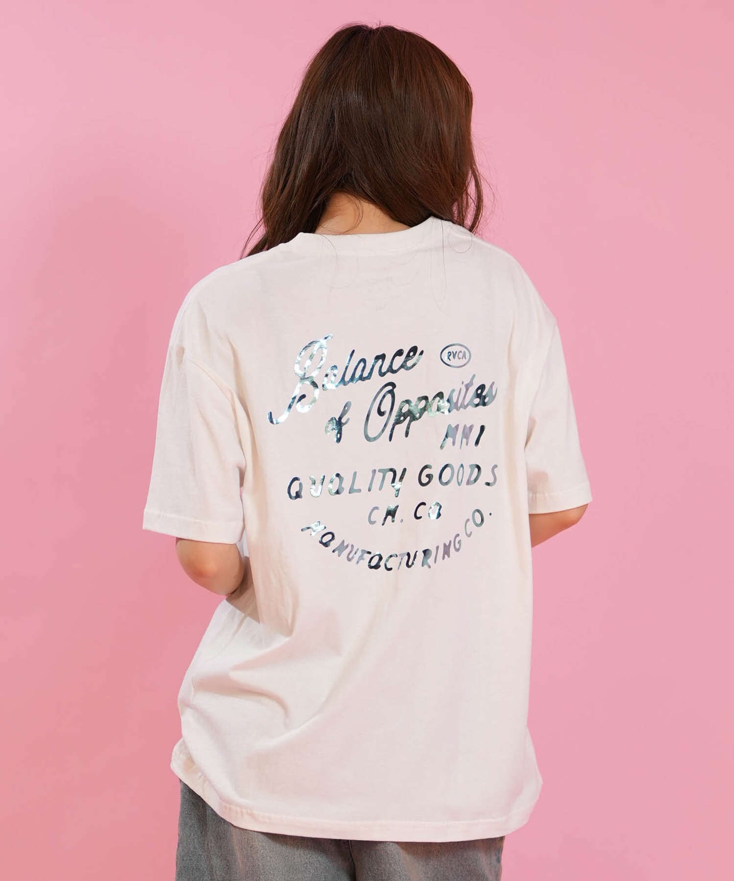 RVCA ルーカ 半袖 Tシャツ レディース バックプリント FOIL PRINT LOSE