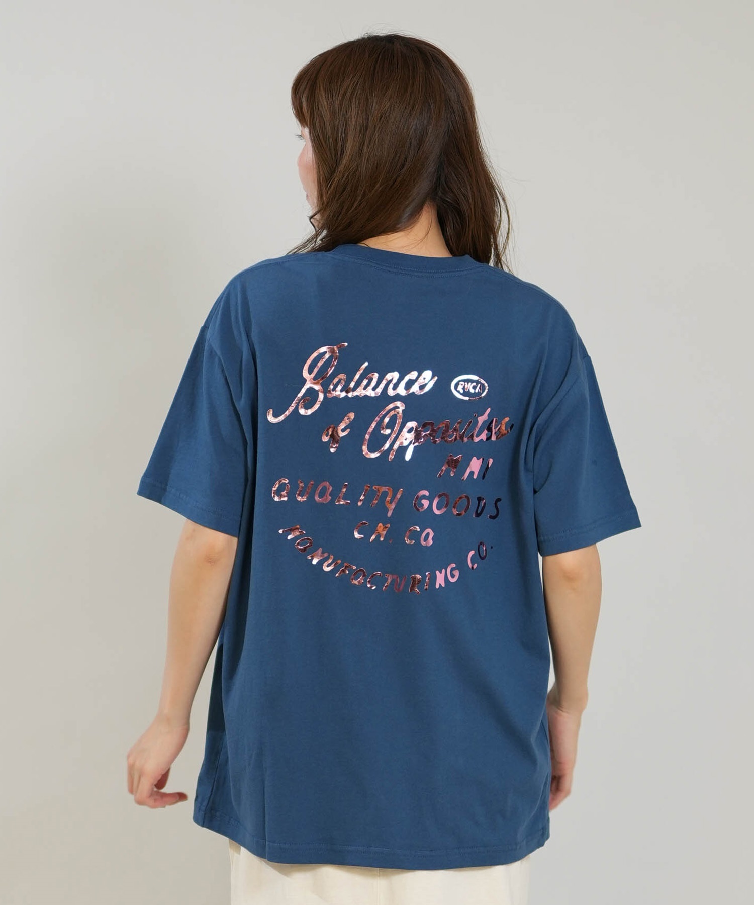 RVCA ルーカ 半袖 Tシャツ レディース バックプリント FOIL PRINT LOSE