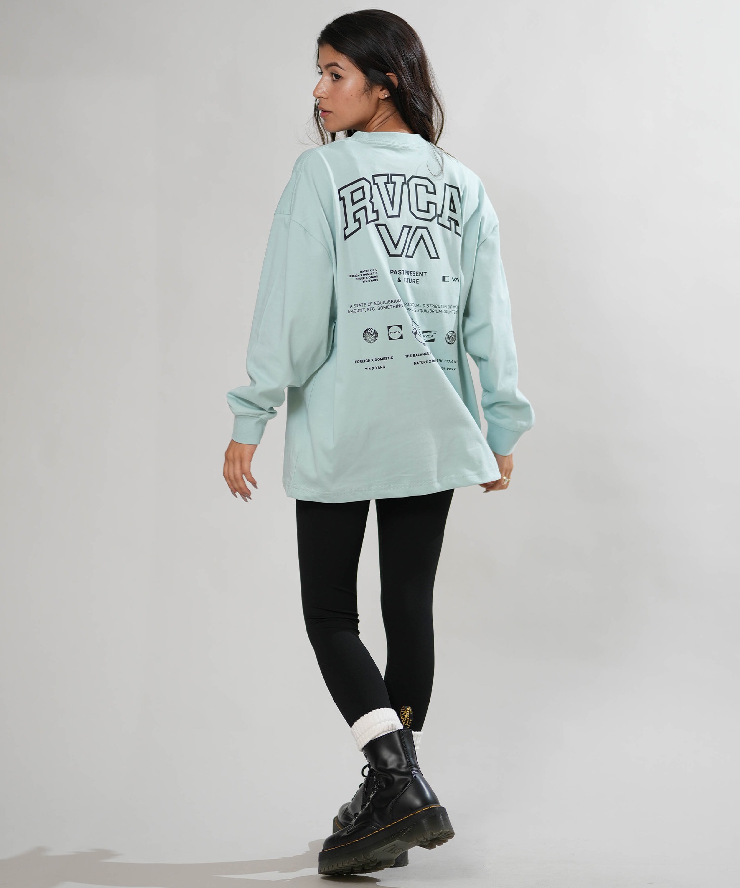 RVCA ルーカ 長袖 Tシャツ ロンT レディース バックプリント ALLARCH