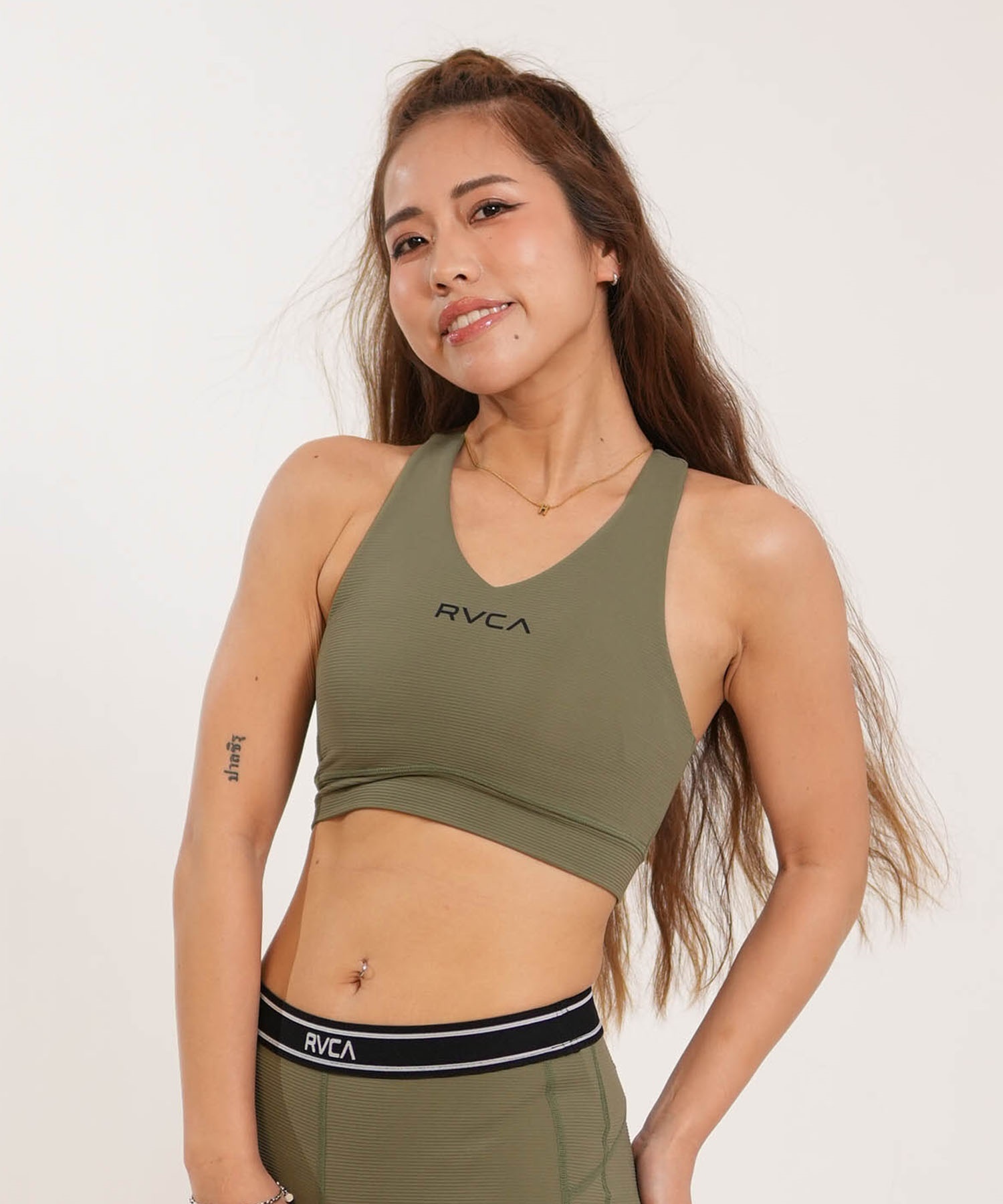 RVCA ルーカ ブラトップ レディース スポーツブラ 水陸両用 セットアップ対応 BACK JQ BRA BG043871 UT(FTG-S)