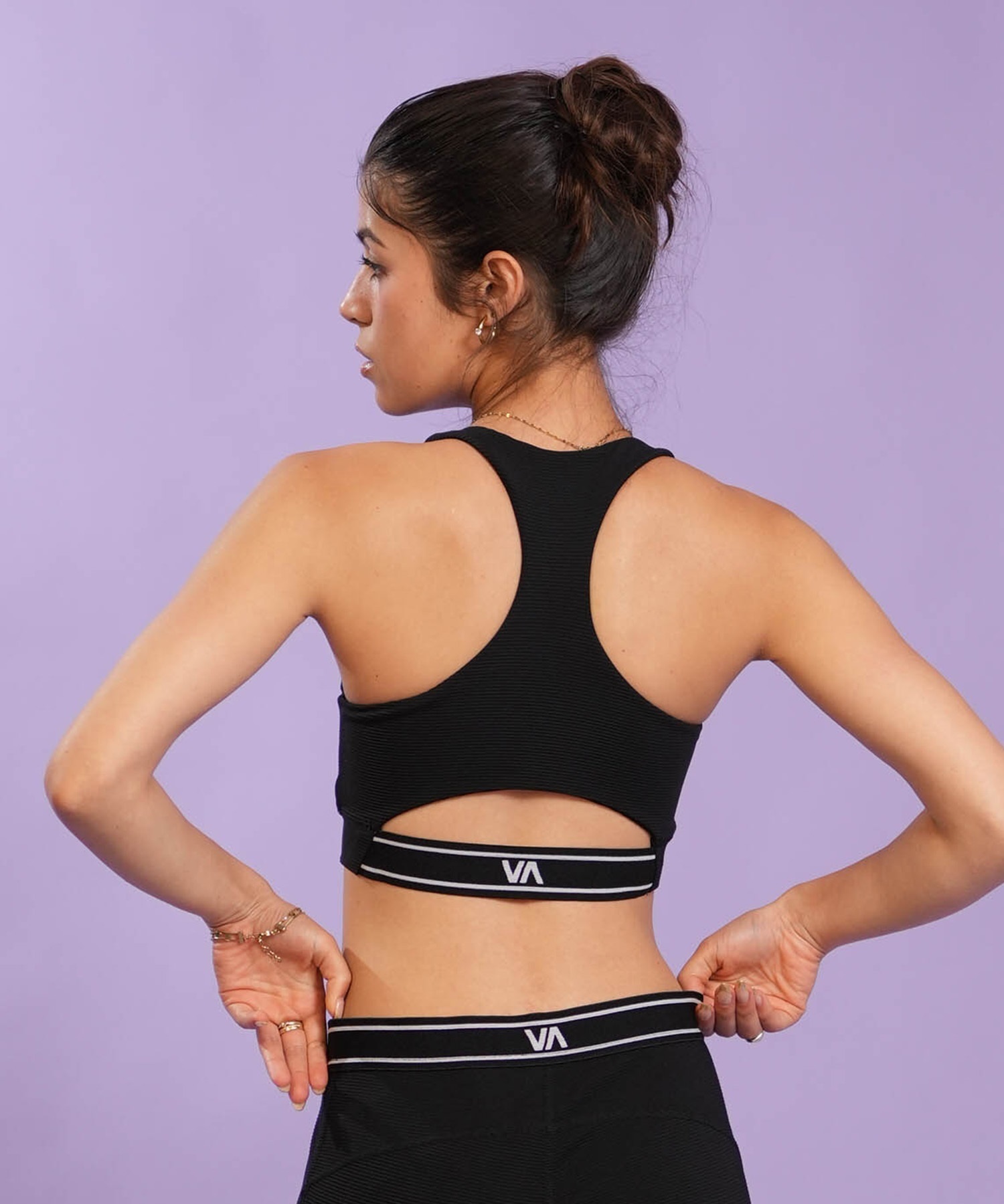 RVCA ルーカ ブラトップ レディース スポーツブラ 水陸両用 セットアップ対応 BACK JQ BRA BG043871 UT(FTG-S)