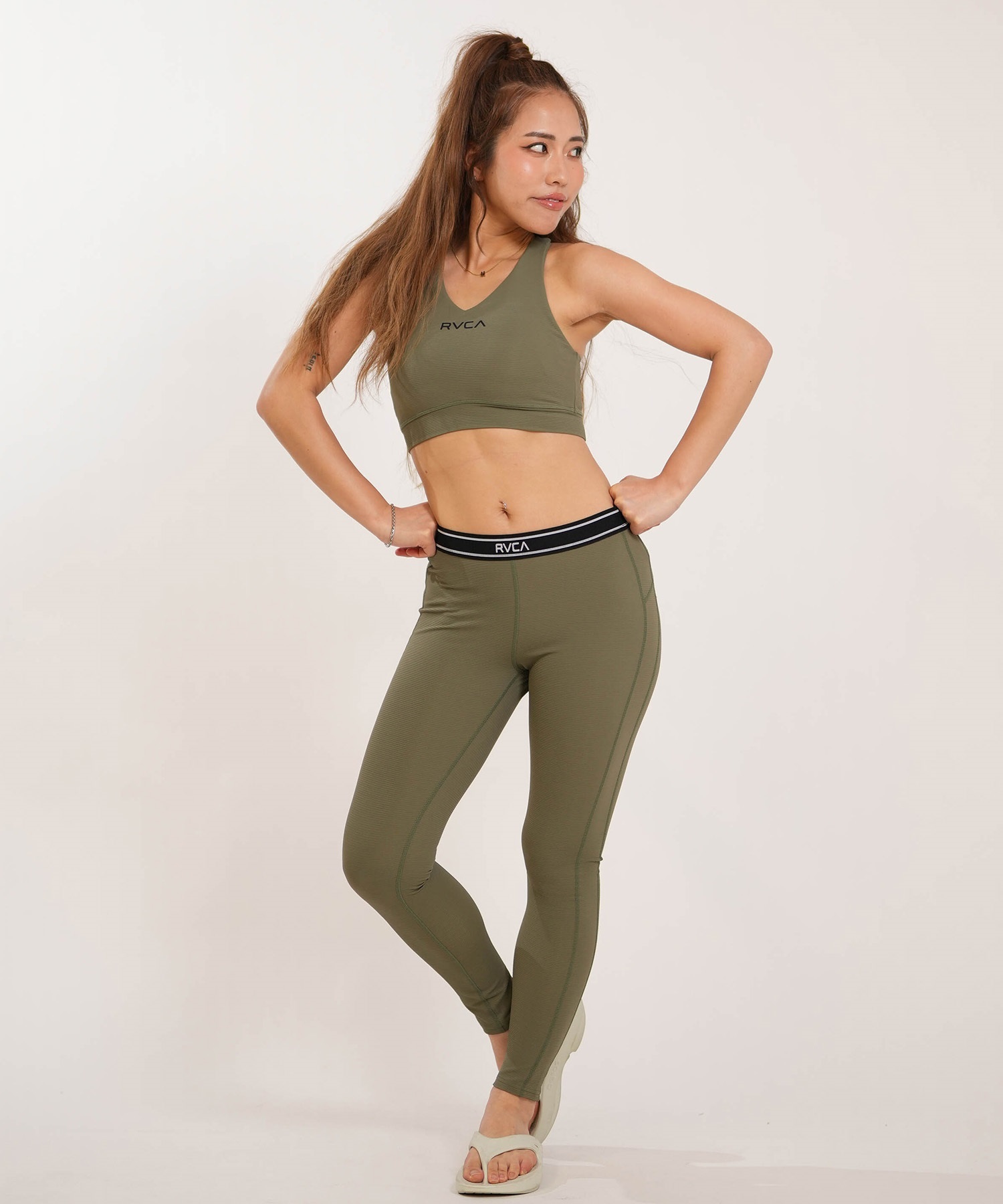 RVCA ルーカ ブラトップ レディース スポーツブラ 水陸両用 セットアップ対応 BACK JQ BRA BG043871 UT(FTG-S)