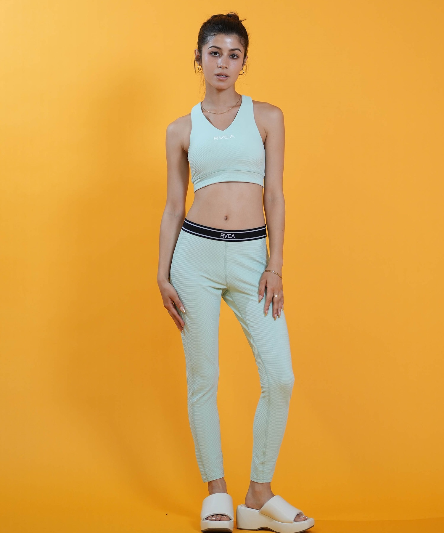 RVCA ルーカ ブラトップ レディース スポーツブラ 水陸両用 セットアップ対応 BACK JQ BRA BG043871 UT(FTG-S)