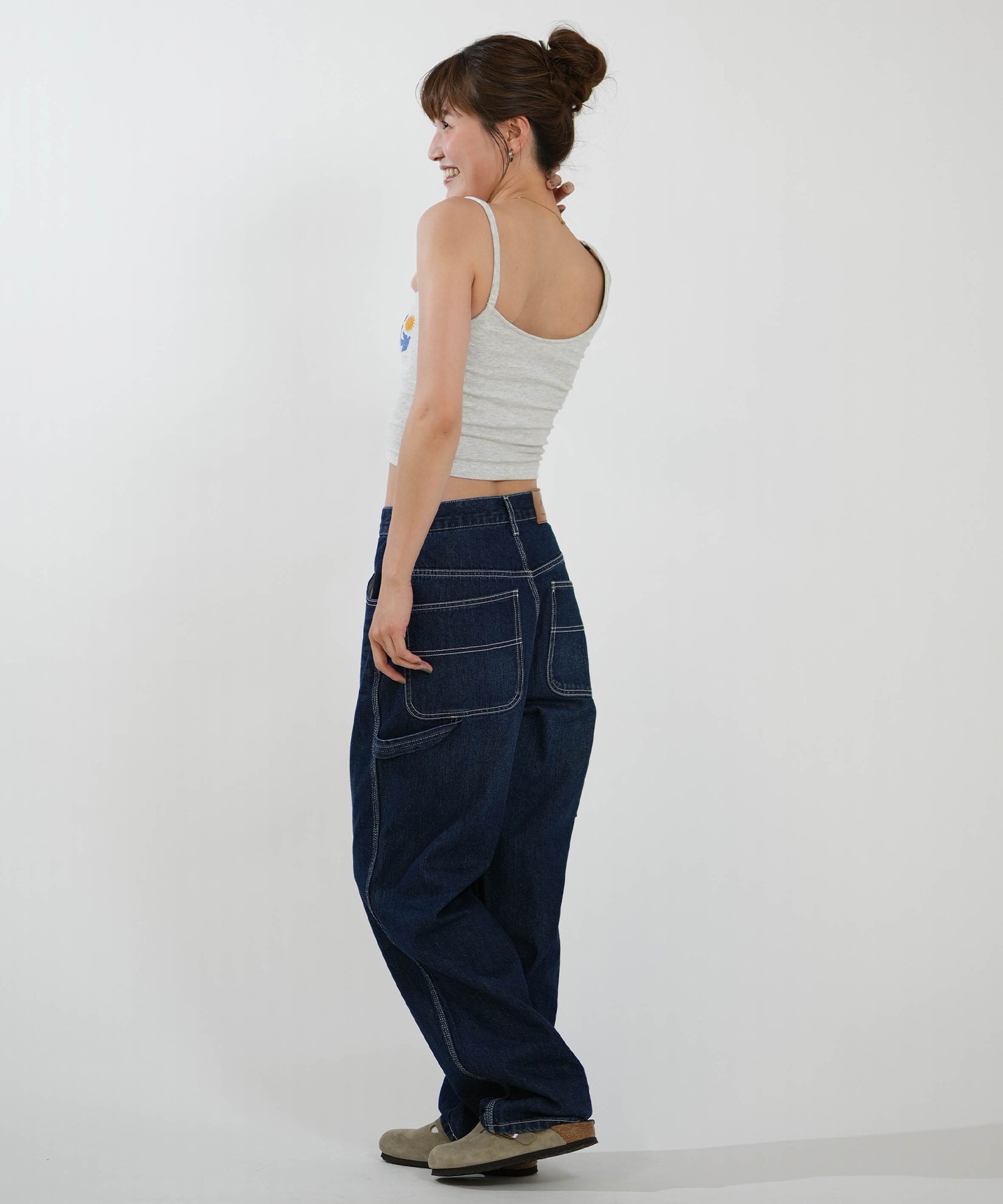 RVCA ルーカ タンクトップ レディース クロップド丈 ショート丈 PEACE 