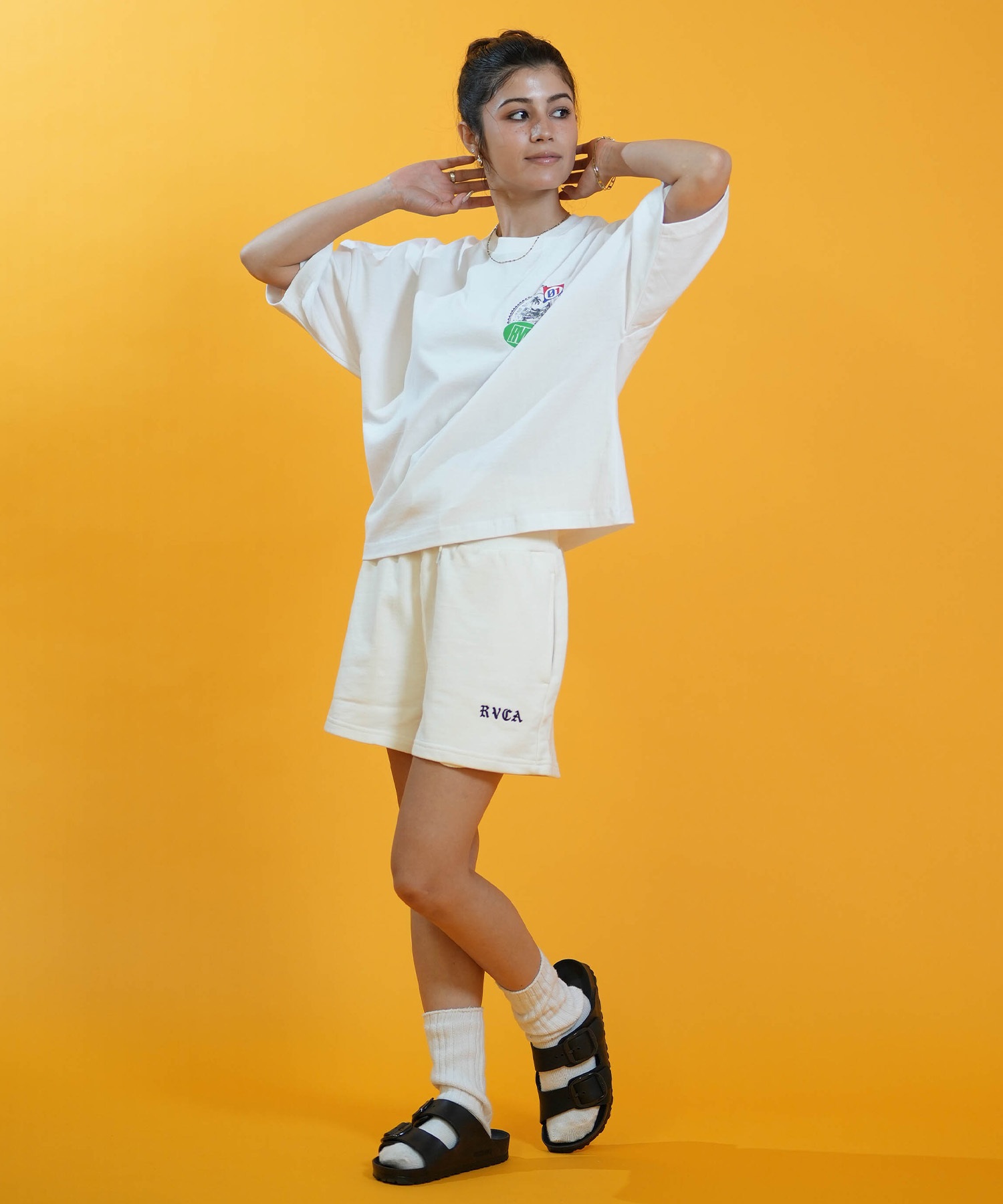 RVCA ルーカ ハーフパンツ ショートパンツ レディース ハイウエスト WEAT HIGH WEST WALK SHORTS BG043605(HWT-S)