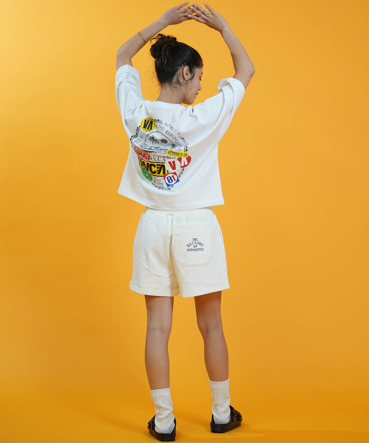 RVCA ルーカ ハーフパンツ ショートパンツ レディース ハイウエスト WEAT HIGH WEST WALK SHORTS BG043605(HWT-S)