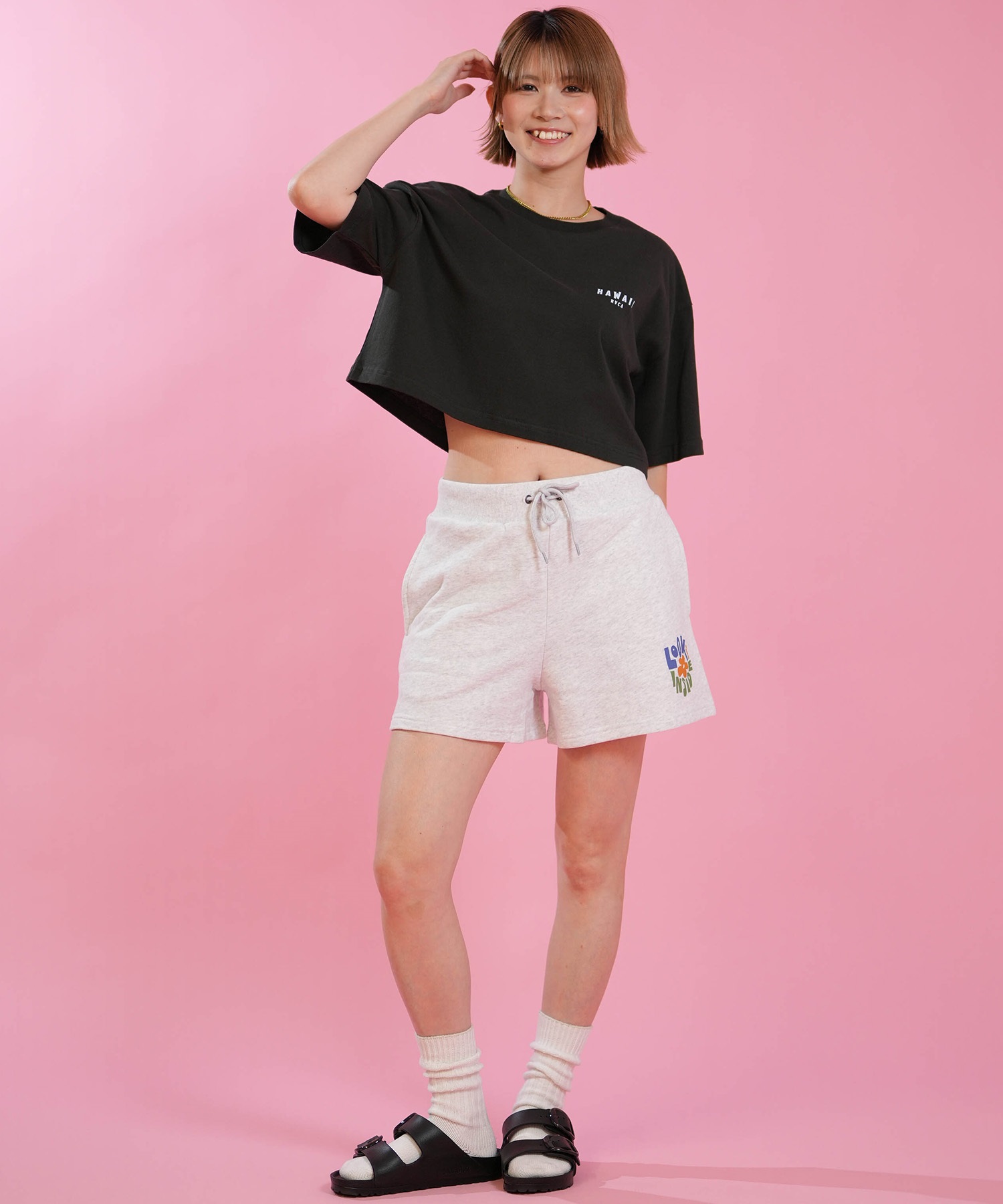 RVCA ルーカ ハーフパンツ ショートパンツ レディース PEACE GOOD DAY
