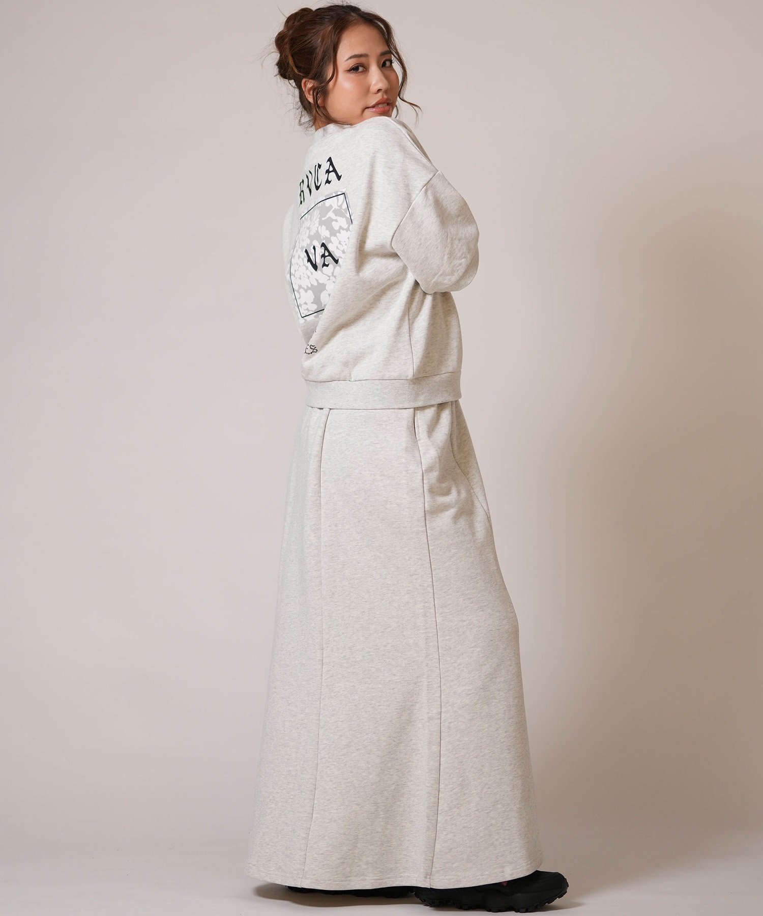 RVCA ルーカ スカート レディース ロングスカート SWEAT MAXI SKIRT BG043603(HWT-S)