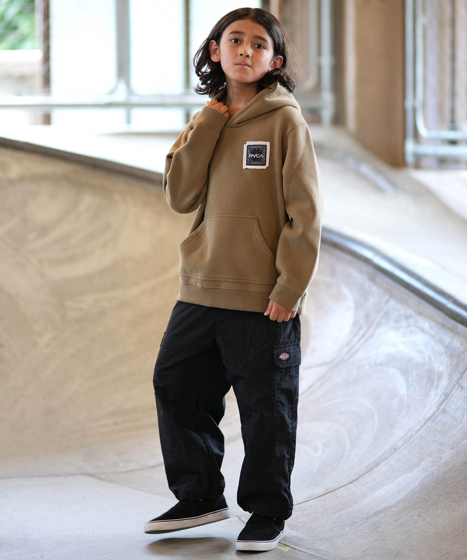 RVCA ルーカ プルオーバー パーカー フーディー キッズ 子供 バンダナ