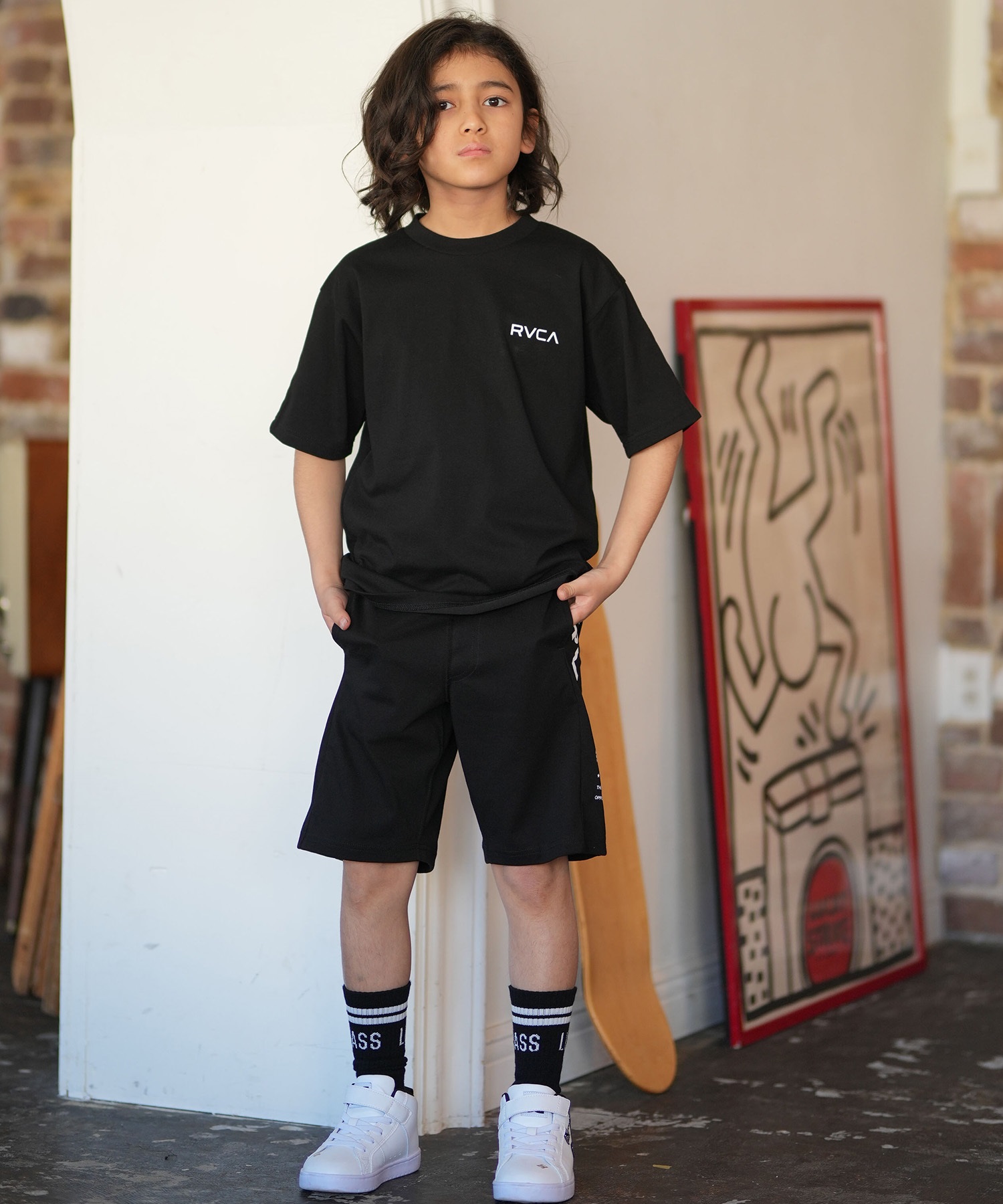 RVCA ルーカ ハーフパンツ ショートパンツ キッズ ジュニア 子供 吸水