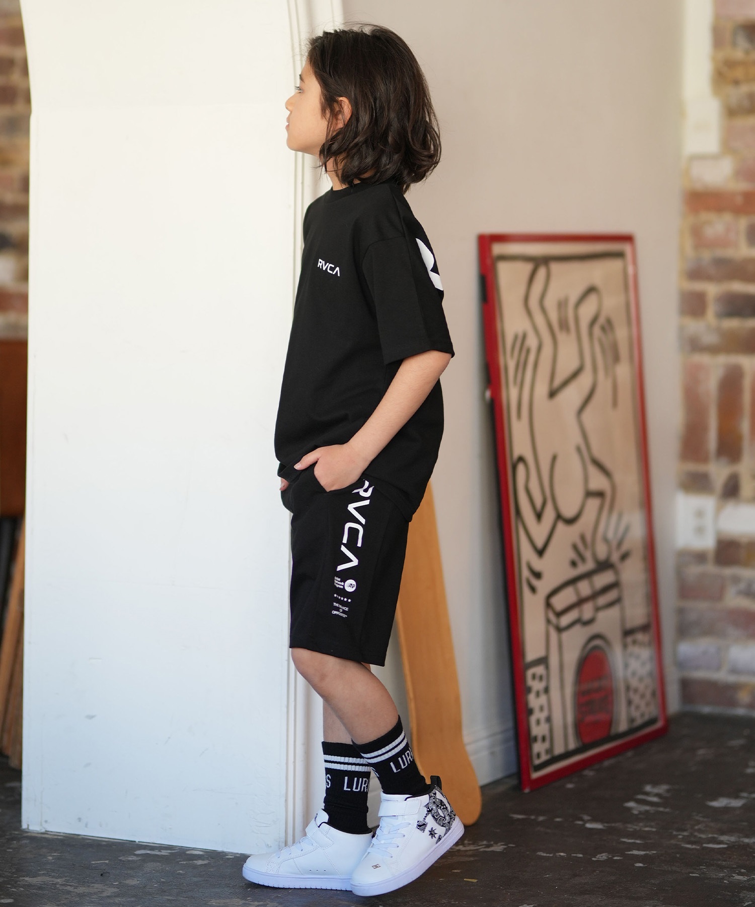 RVCA ルーカ ハーフパンツ ショートパンツ キッズ ジュニア 子供 吸水