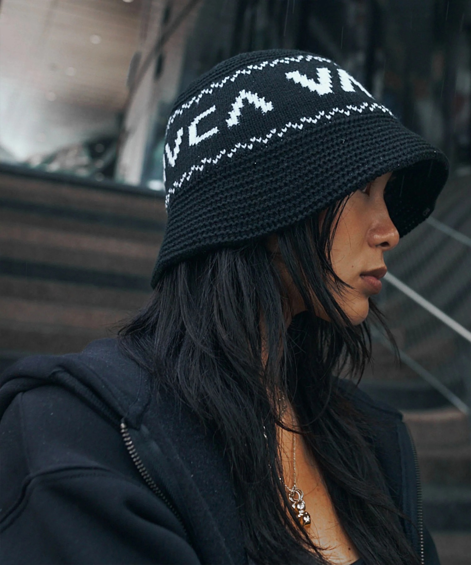RVCA ルーカ ハット バケハ バケットハット CROCHE GRANMA KNIT HAT