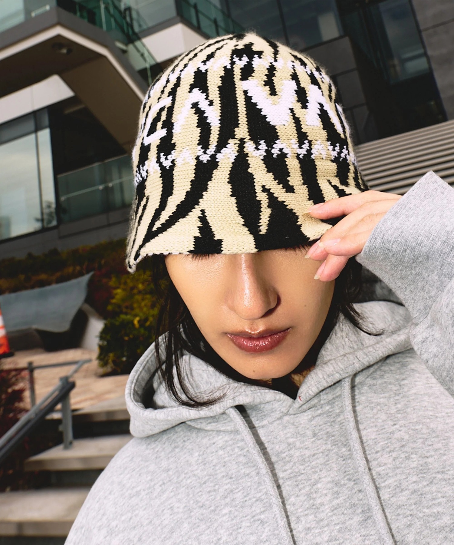 RVCA ルーカ ハット バケハ バケットハット CROCHE GRANMA KNIT HAT