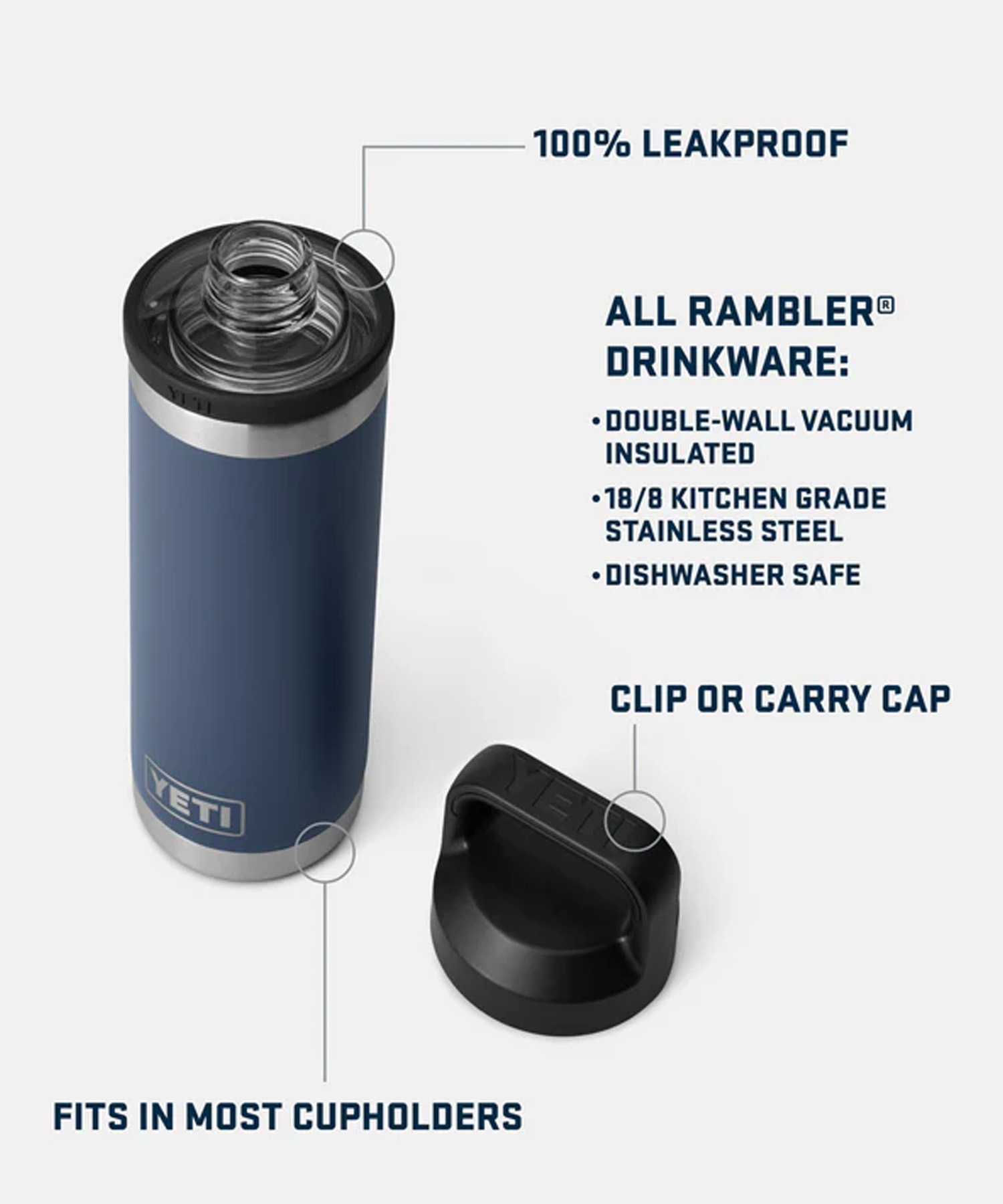 YETI イエティ ステンレスボトル 水筒 保温 保冷 ランブラー チャグ