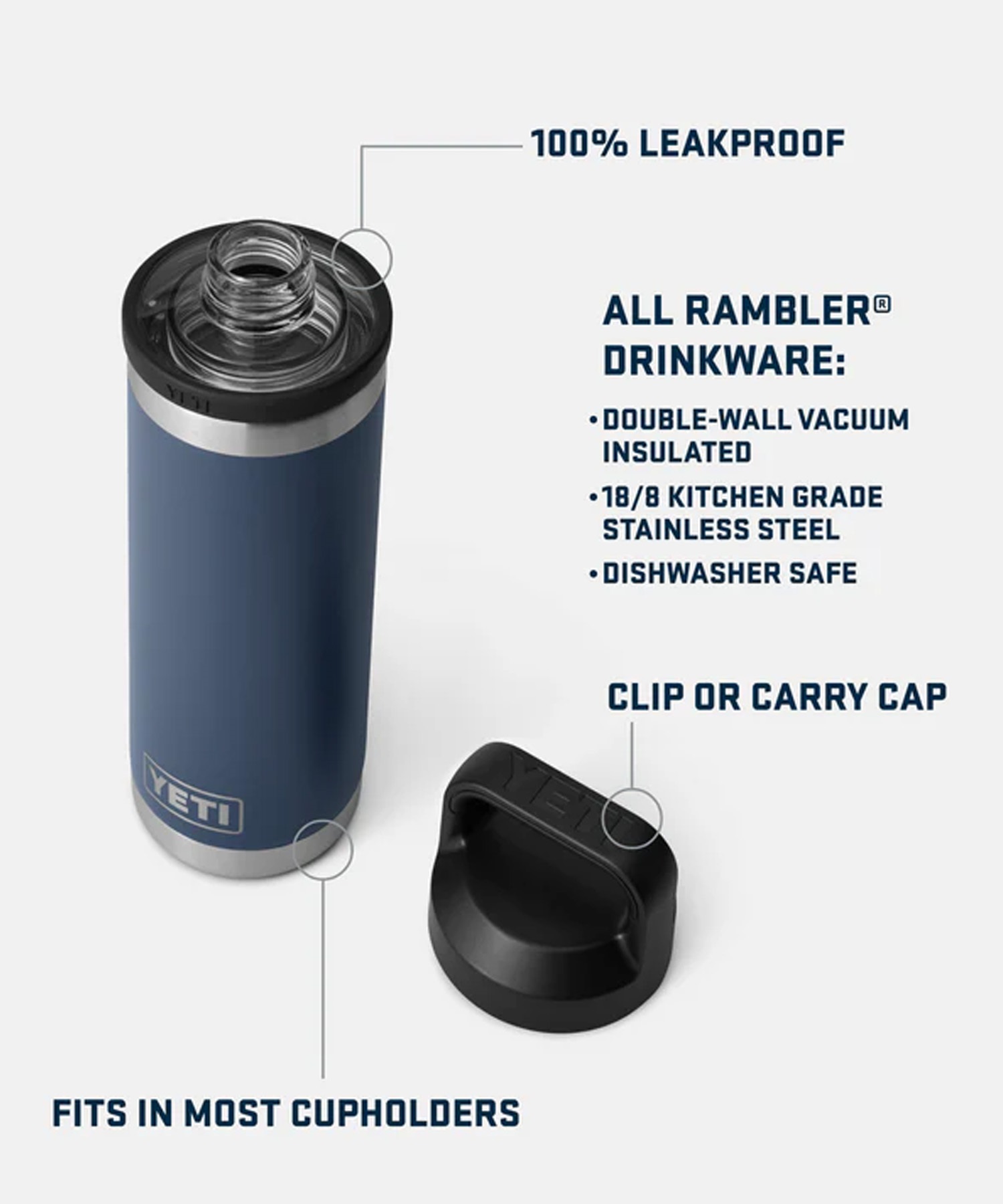 YETI イエティ ステンレスボトル 水筒 保温 保冷 ランブラー チャグ