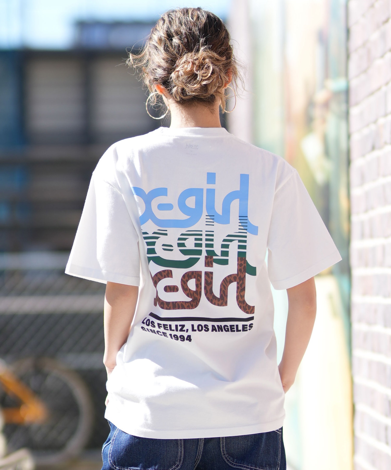 X-GIRL エックスガール 半袖 Tシャツ レディース バックプリント