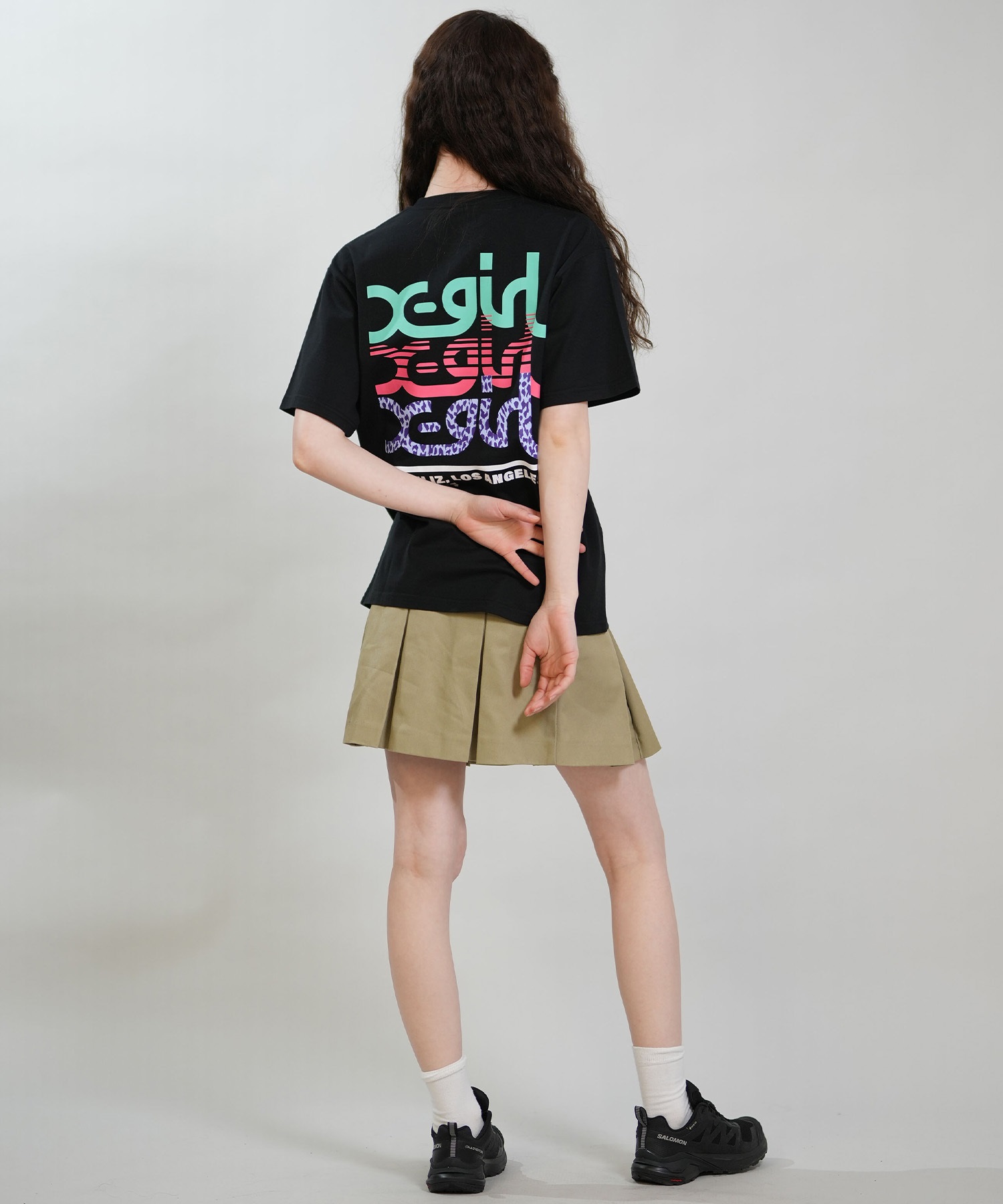 X-GIRL エックスガール 半袖 Tシャツ レディース バックプリント