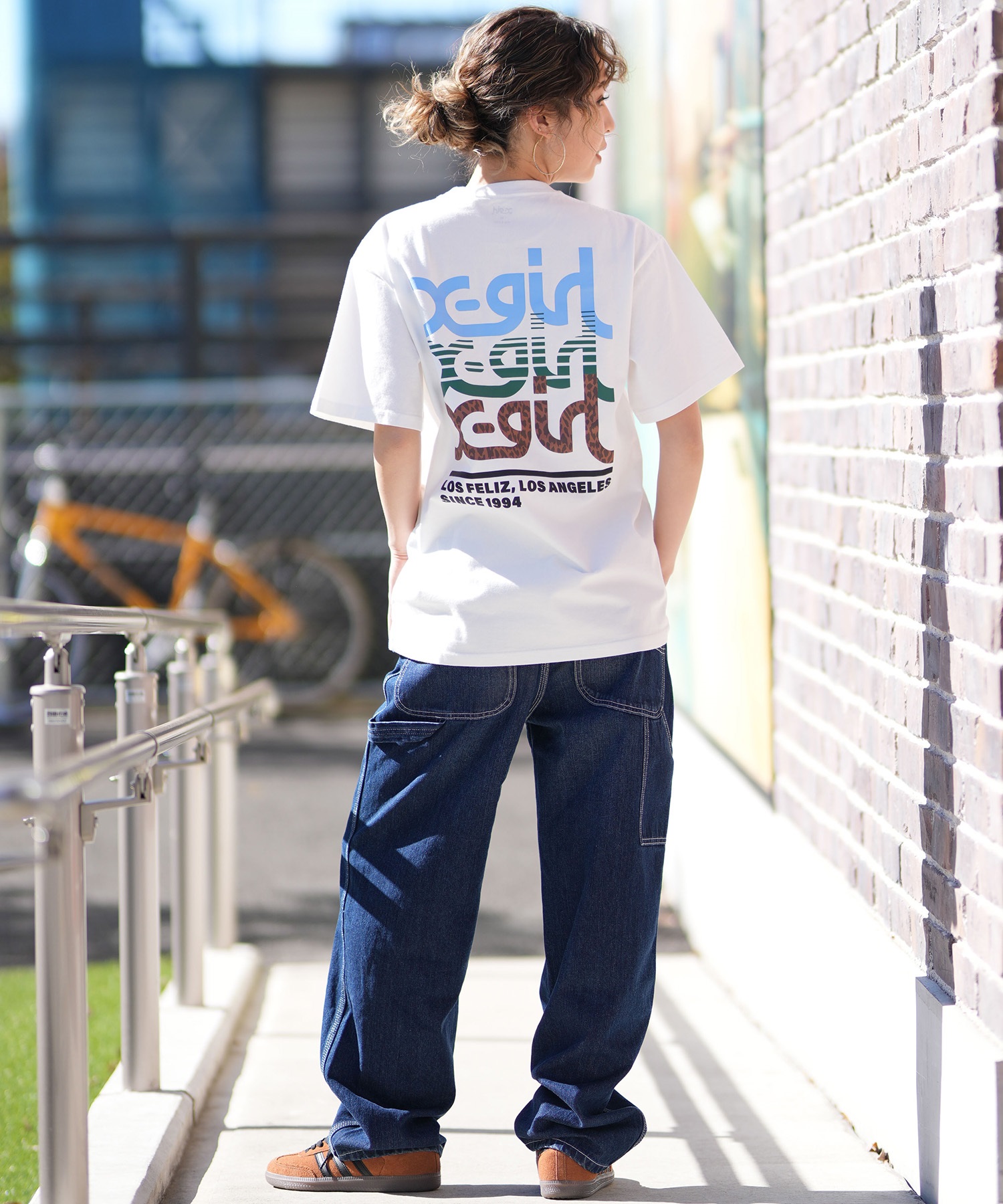 X-GIRL エックスガール 半袖 Tシャツ レディース バックプリント