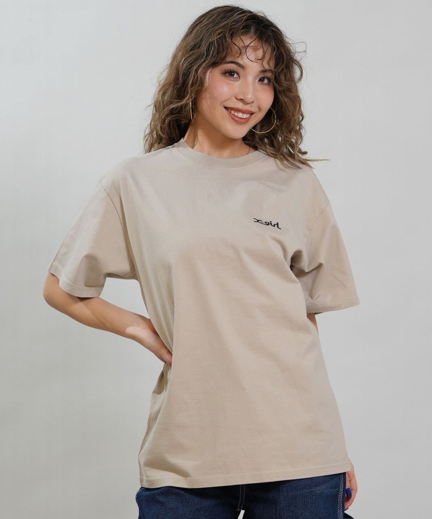 X-GIRL エックスガール 半袖 Tシャツ レディース バックプリント