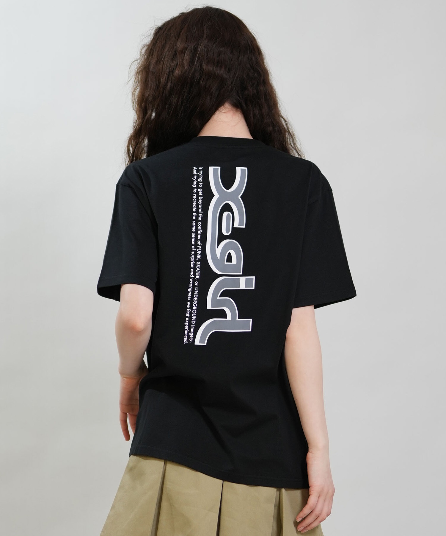 X-GIRL エックスガール 半袖 Tシャツ レディース バックプリント
