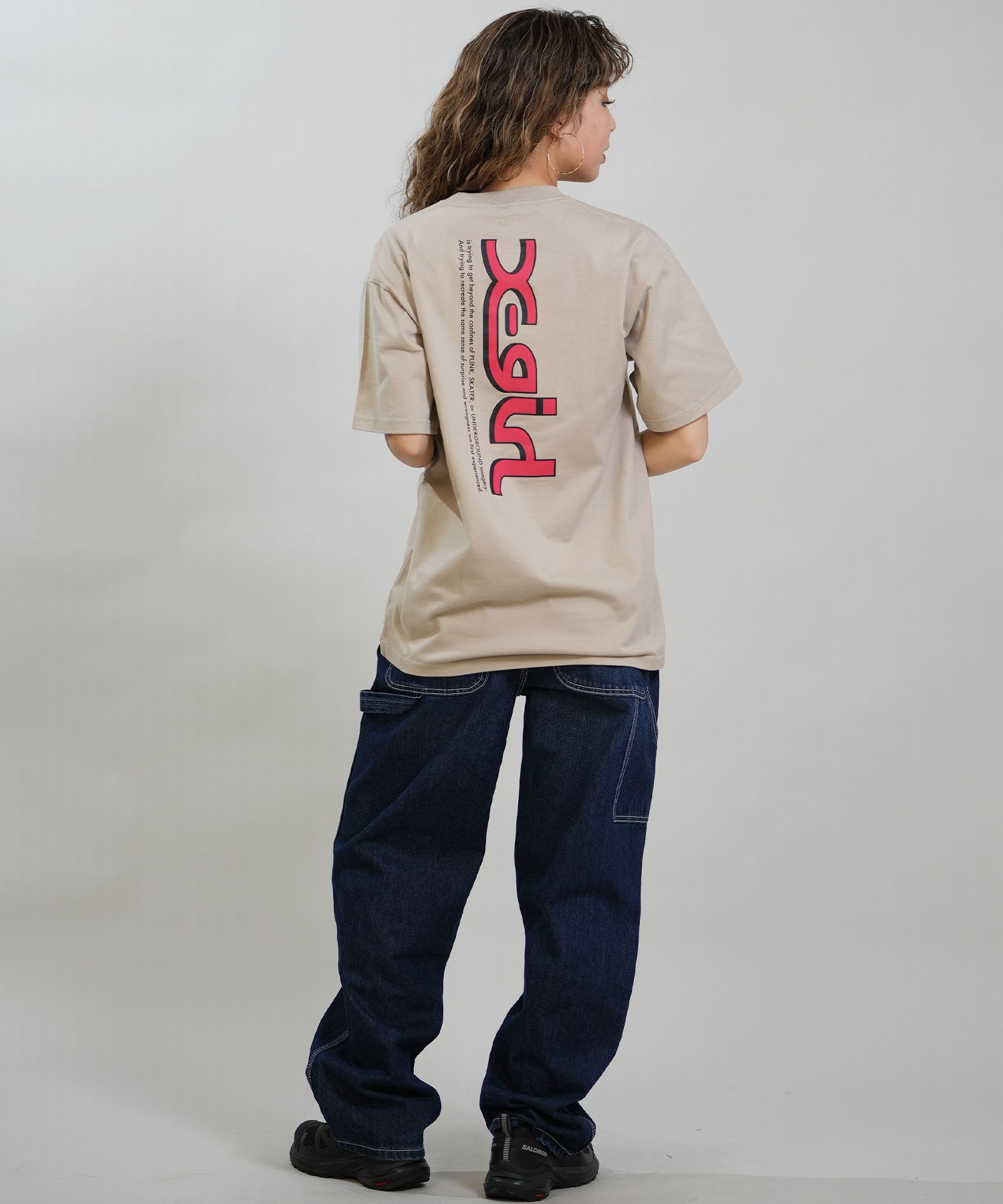 X-GIRL エックスガール 半袖 Tシャツ レディース バックプリント