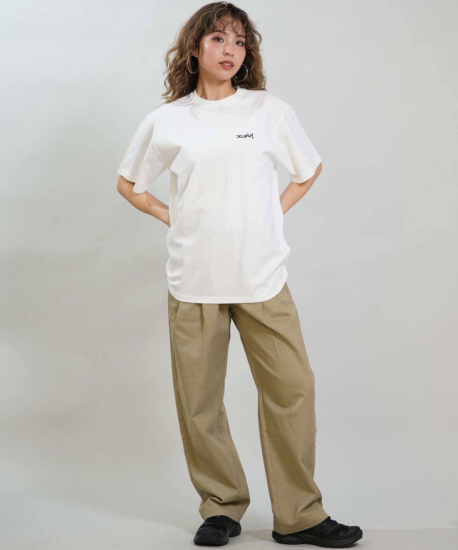 X-GIRL エックスガール 半袖 Tシャツ レディース バックプリント