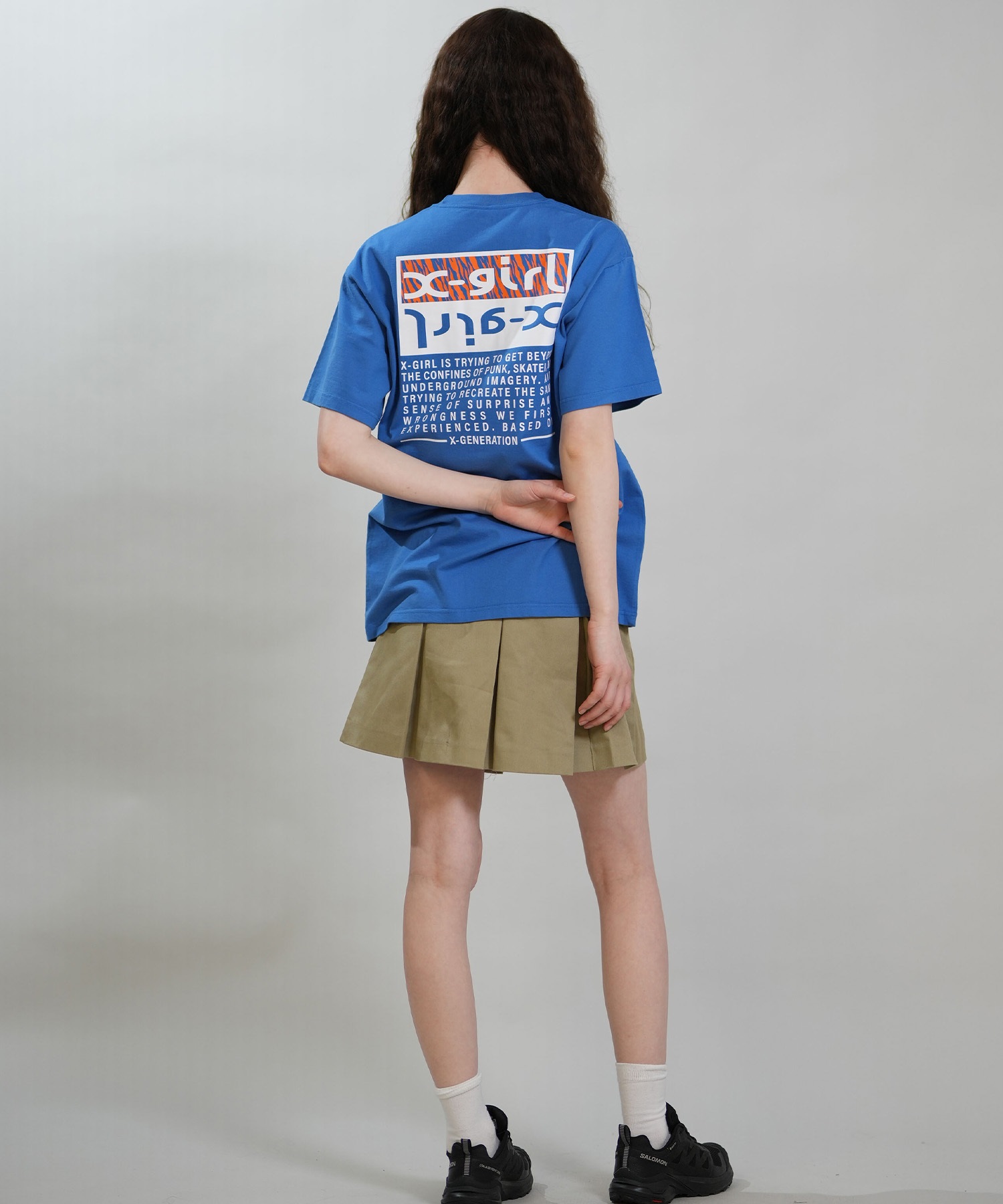 X-GIRL エックスガール 半袖 Tシャツ レディース バックプリント ZEBRA