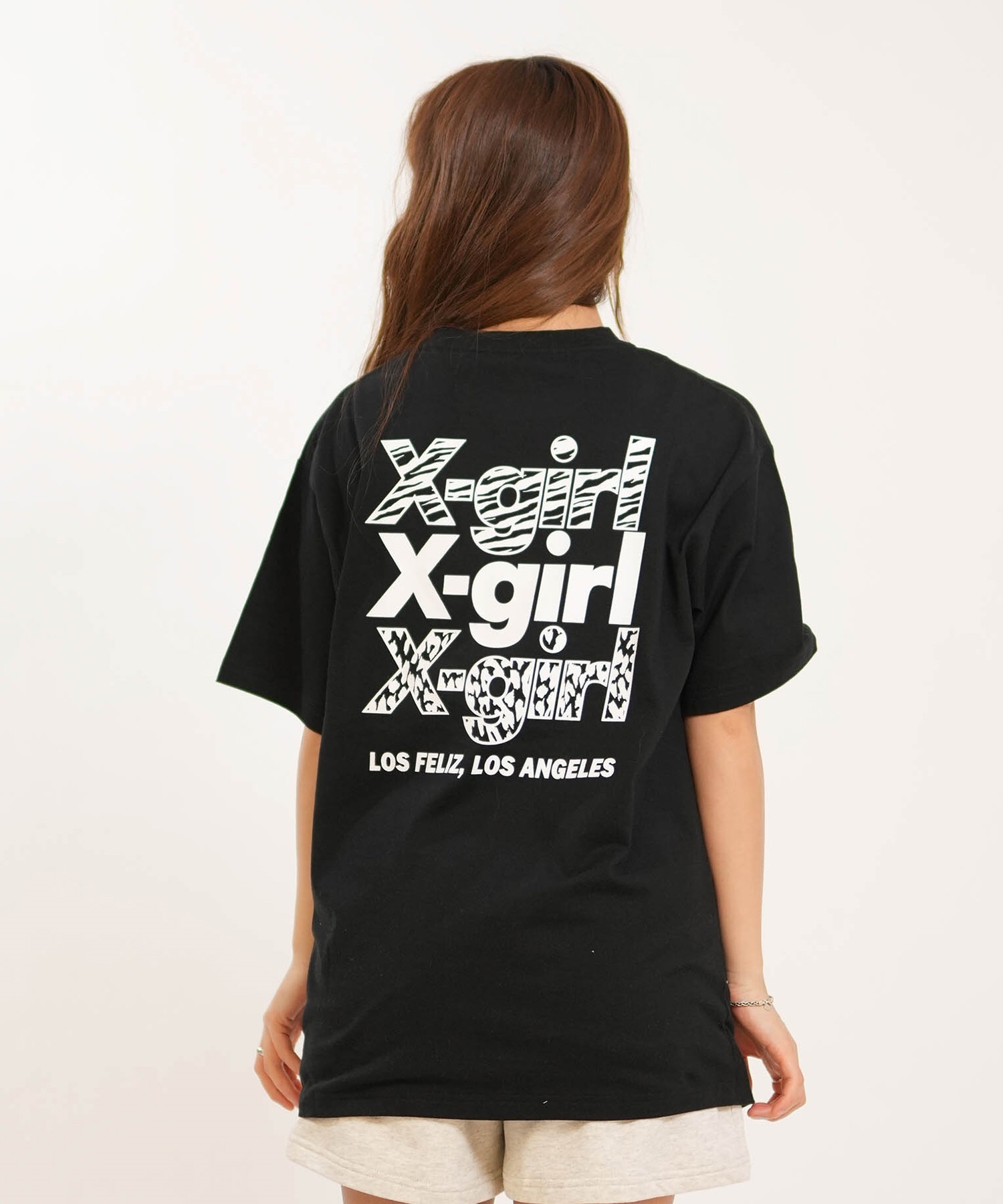 X-GIRL エックスガール 半袖 Tシャツ レディース バックプリント