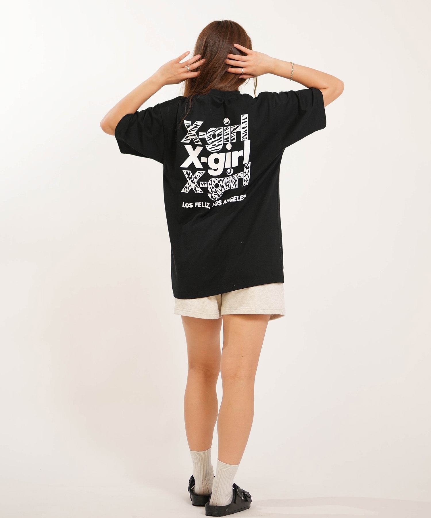 X-GIRL エックスガール 半袖 Tシャツ レディース バックプリント
