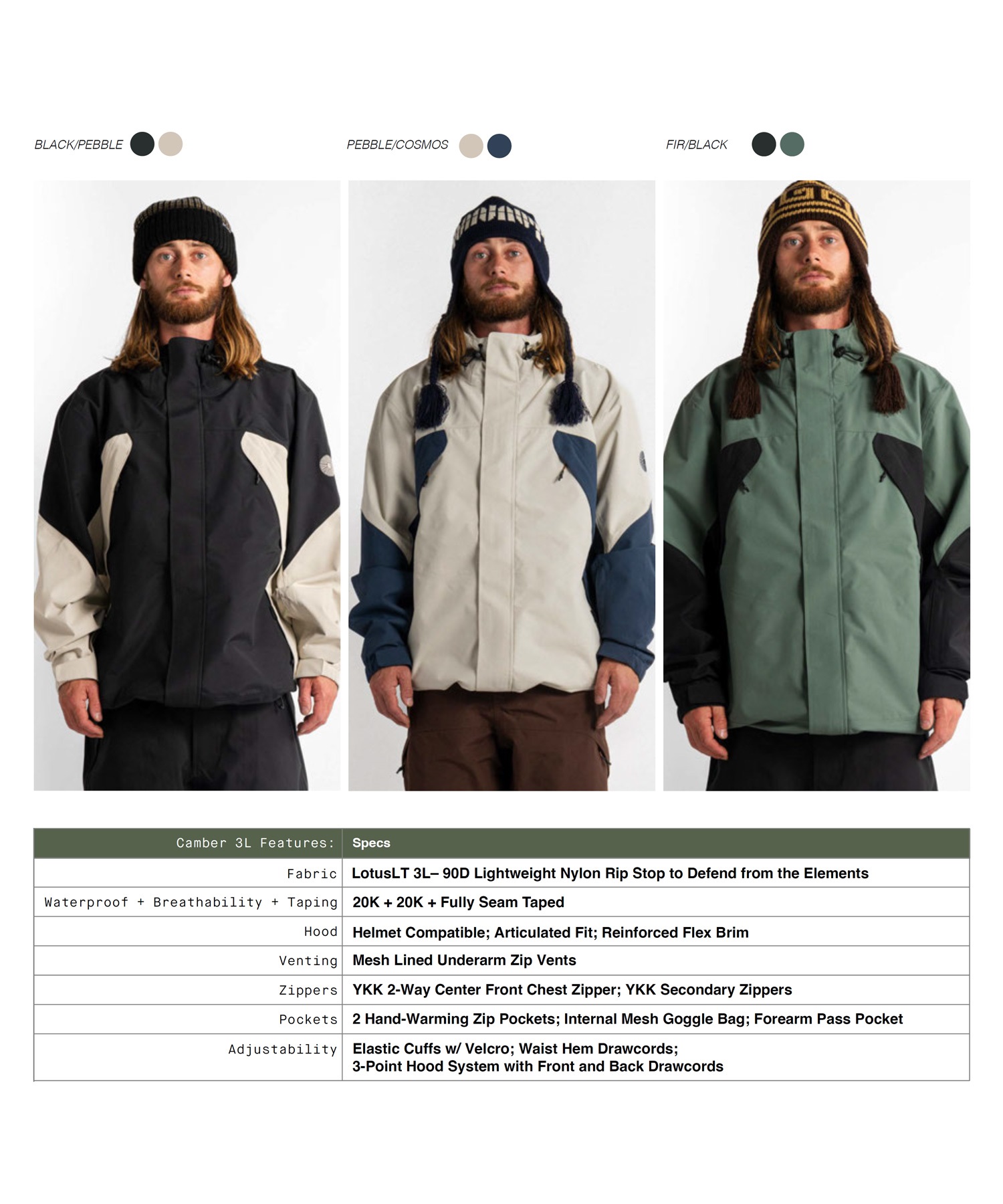 AUTUMN オータム キャンバー スリーエルジャケット CAMBER 3L JACKET