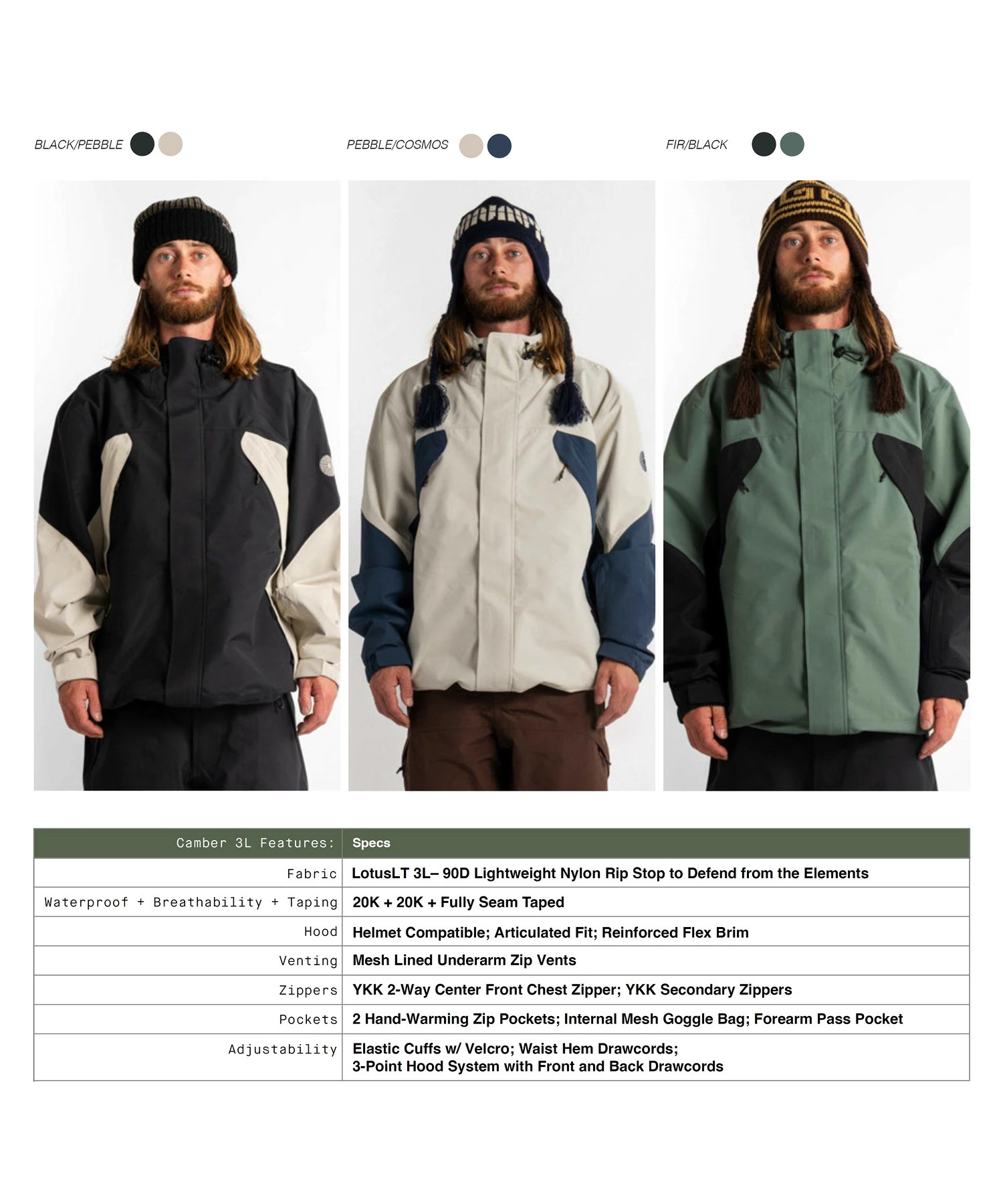 AUTUMN オータム キャンバー スリーエルジャケット CAMBER 3L JACKET