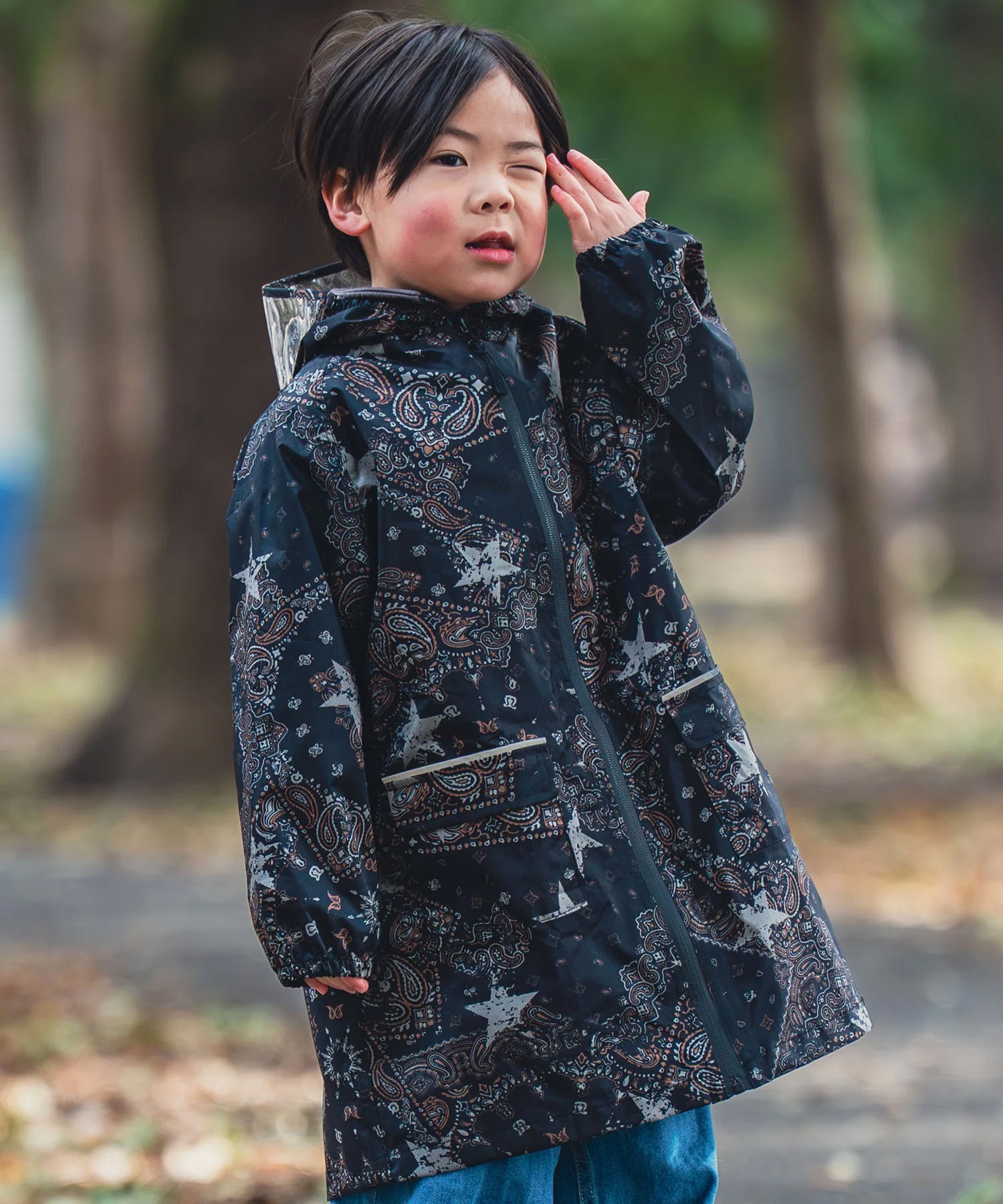 KiU キウ レインコート ポンチョ キッズ ジュニア 子供 ランドセル対応