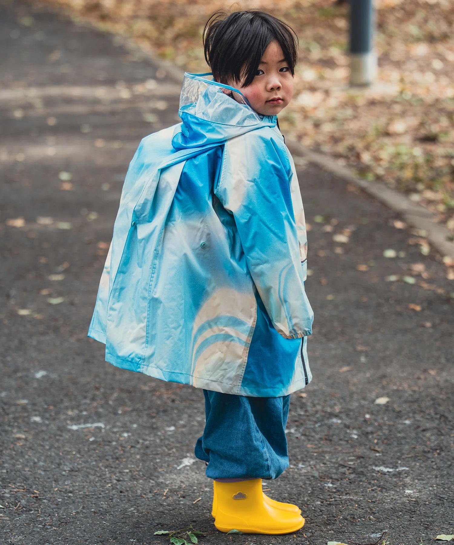 KiU キウ レインコート ポンチョ キッズ ジュニア 子供 ランドセル対応