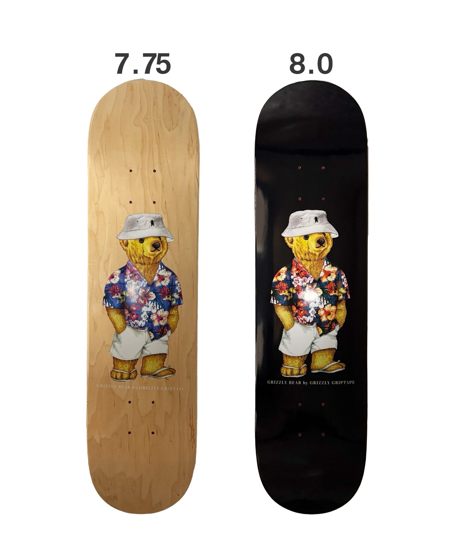 GRIZZLY グリズリー HAMPTONS BEAR スケートボード デッキ 7.75 8 子供
