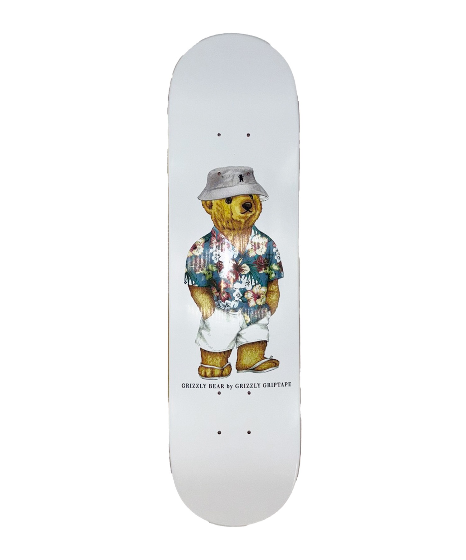 GRIZZLY グリズリー HAMPTONS BEAR ホワイト キッズ スケートボード