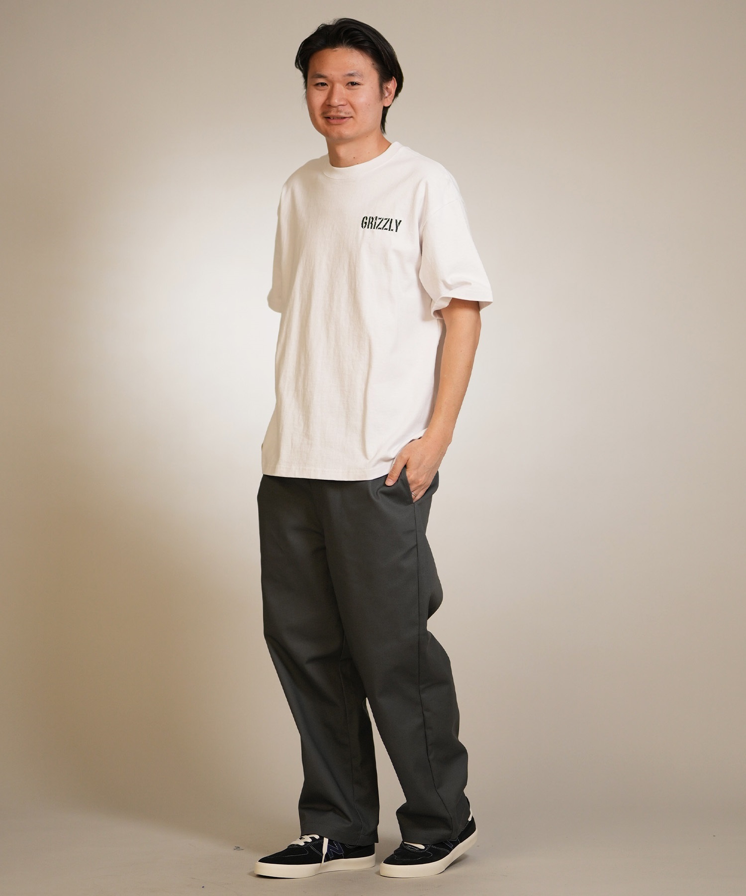GRIZZLY グリズリー 半袖 Tシャツ メンズ バックプリント WILD