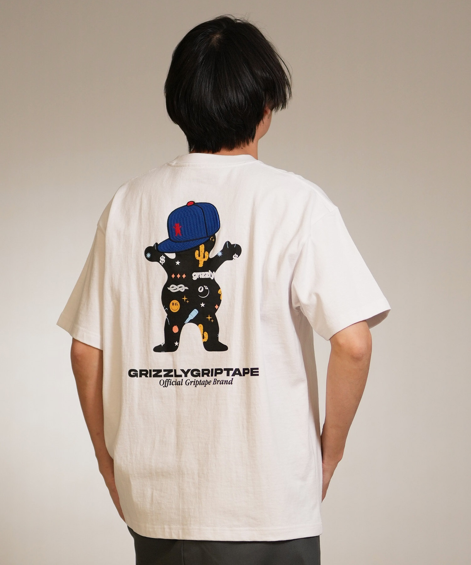 GRIZZLY グリズリー 半袖 Tシャツ メンズ バックプリント STREET STYLE