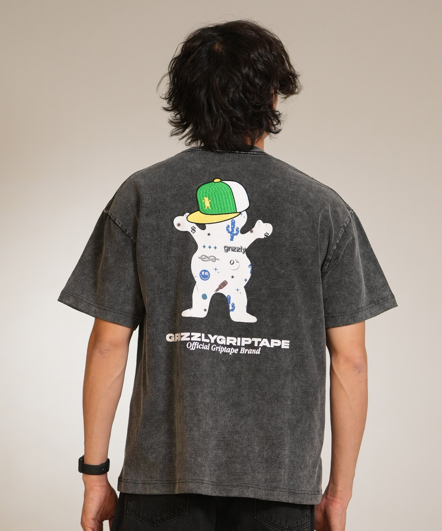 GRIZZLY グリズリー 半袖 Tシャツ メンズ バックプリント STREET STYLE