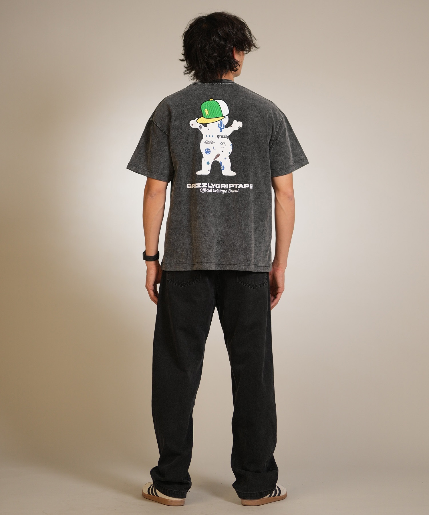 GRIZZLY グリズリー 半袖 Tシャツ メンズ バックプリント STREET STYLE