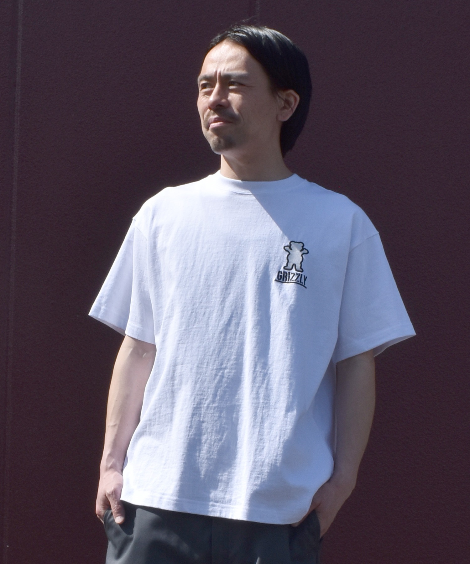 GRIZZLY グリズリー 半袖 Tシャツ メンズ バックプリント