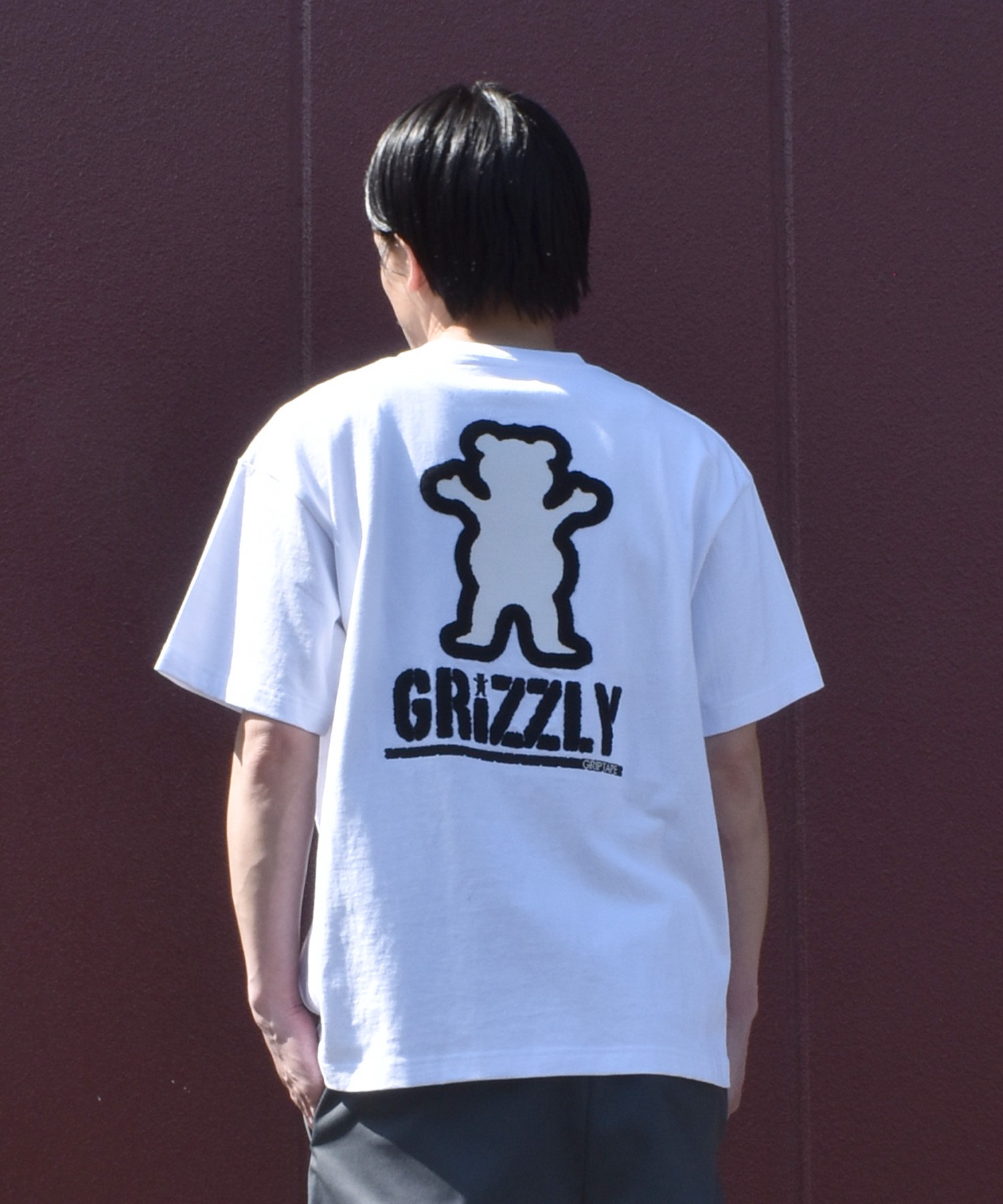 GRIZZLY グリズリー 半袖 Tシャツ メンズ バックプリント