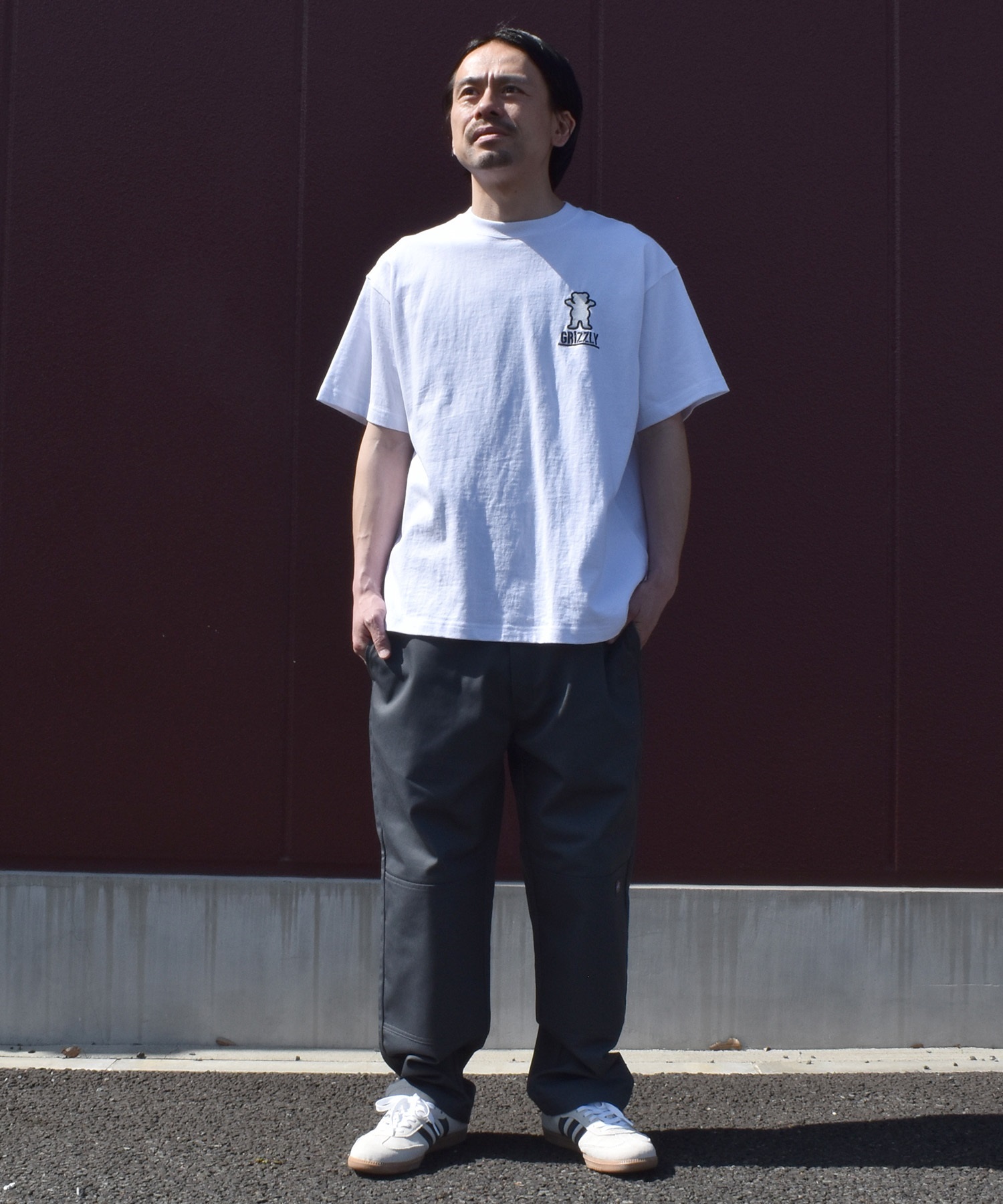 GRIZZLY グリズリー 半袖 Tシャツ メンズ バックプリント