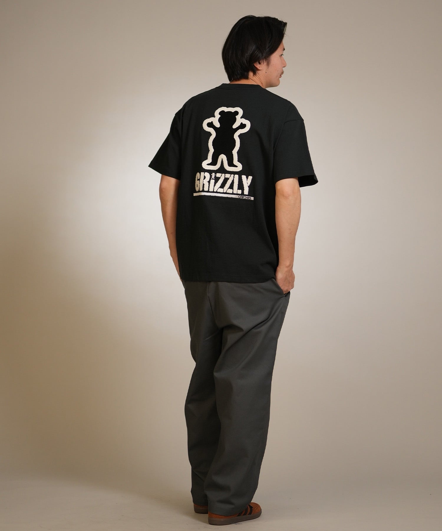 GRIZZLY グリズリー 半袖 Tシャツ メンズ バックプリント 