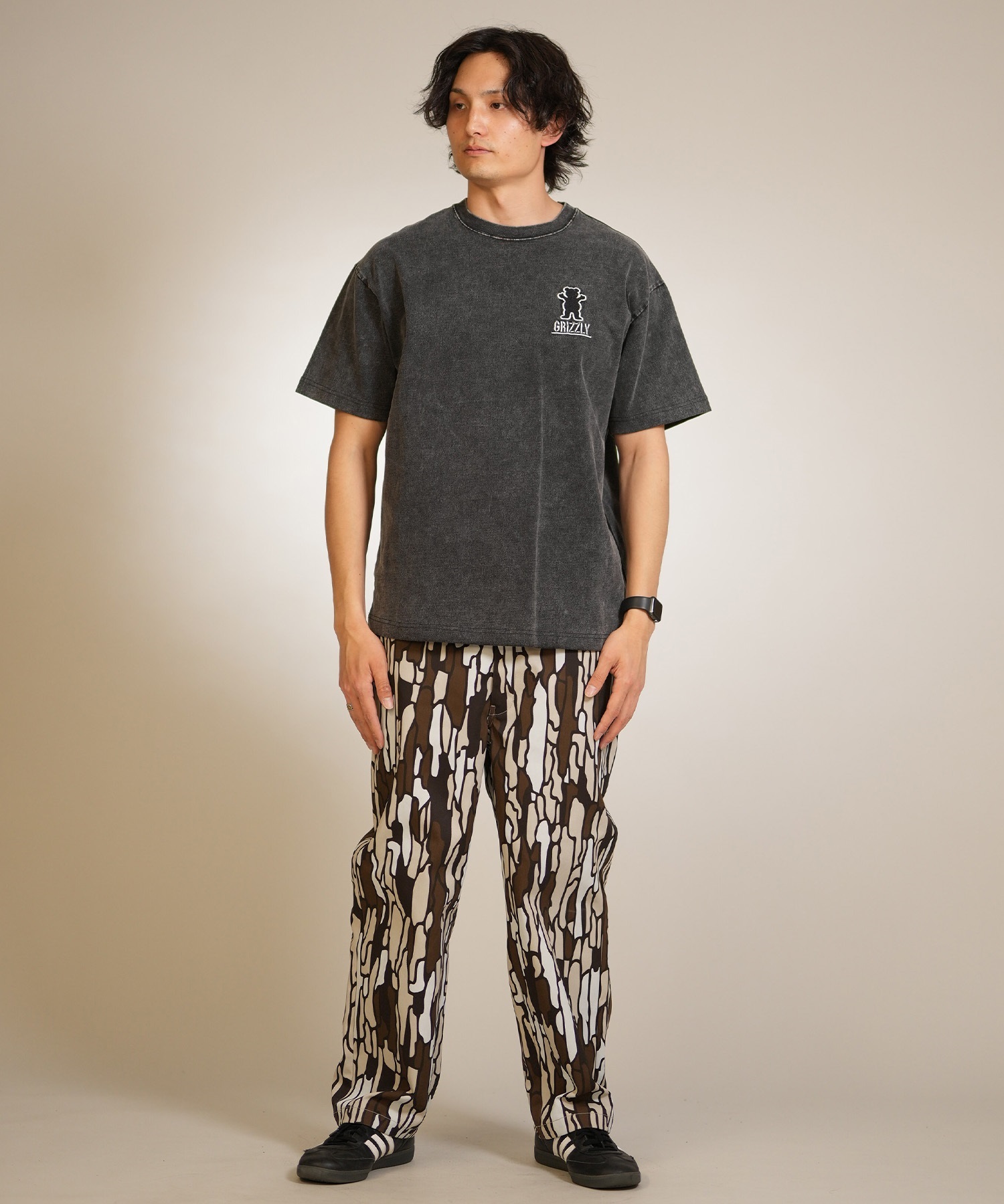 GRIZZLY グリズリー 半袖 Tシャツ メンズ バックプリント