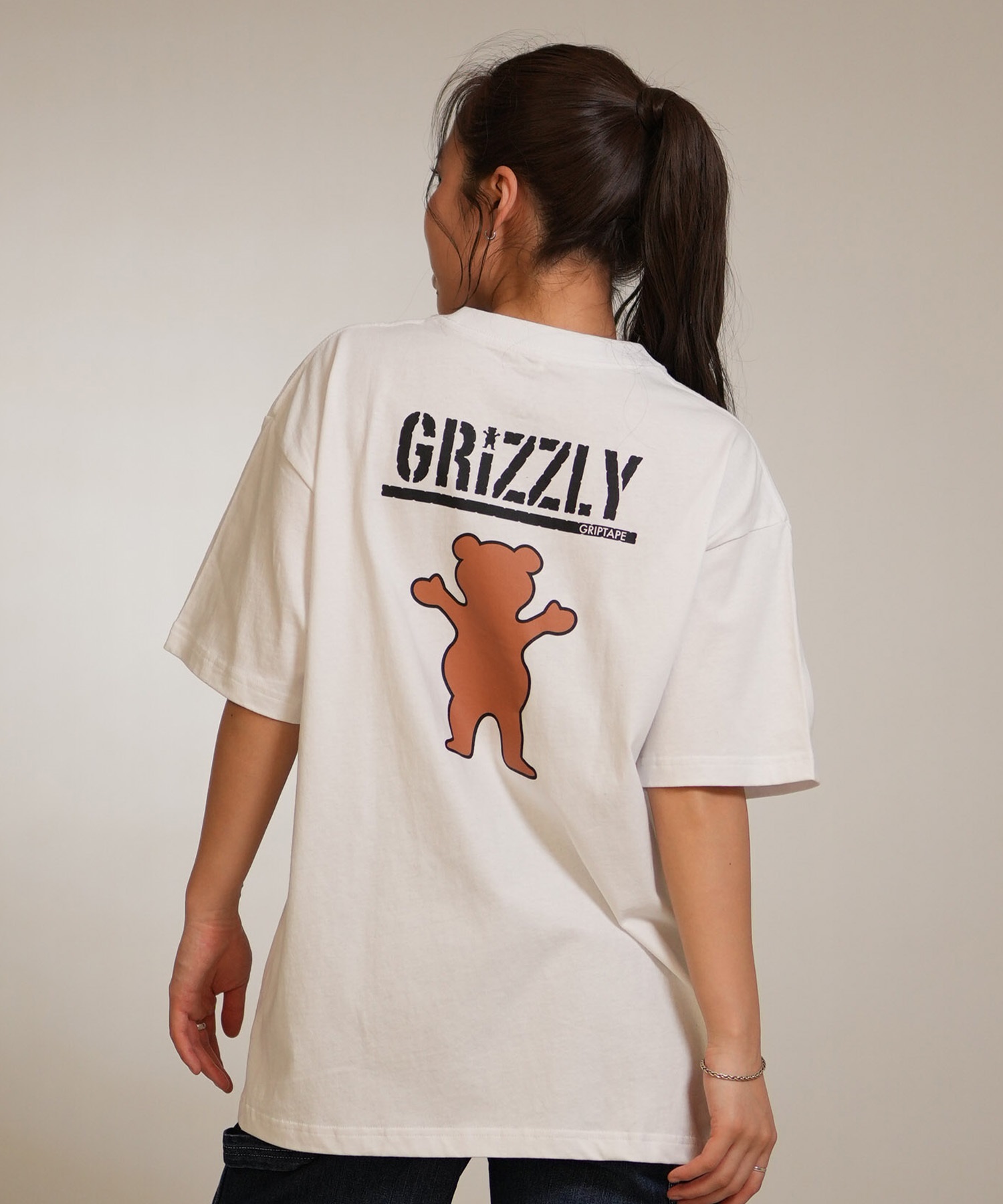 GRIZZLY グリズリー 半袖 Tシャツ レディース バックプリント CLASSIC