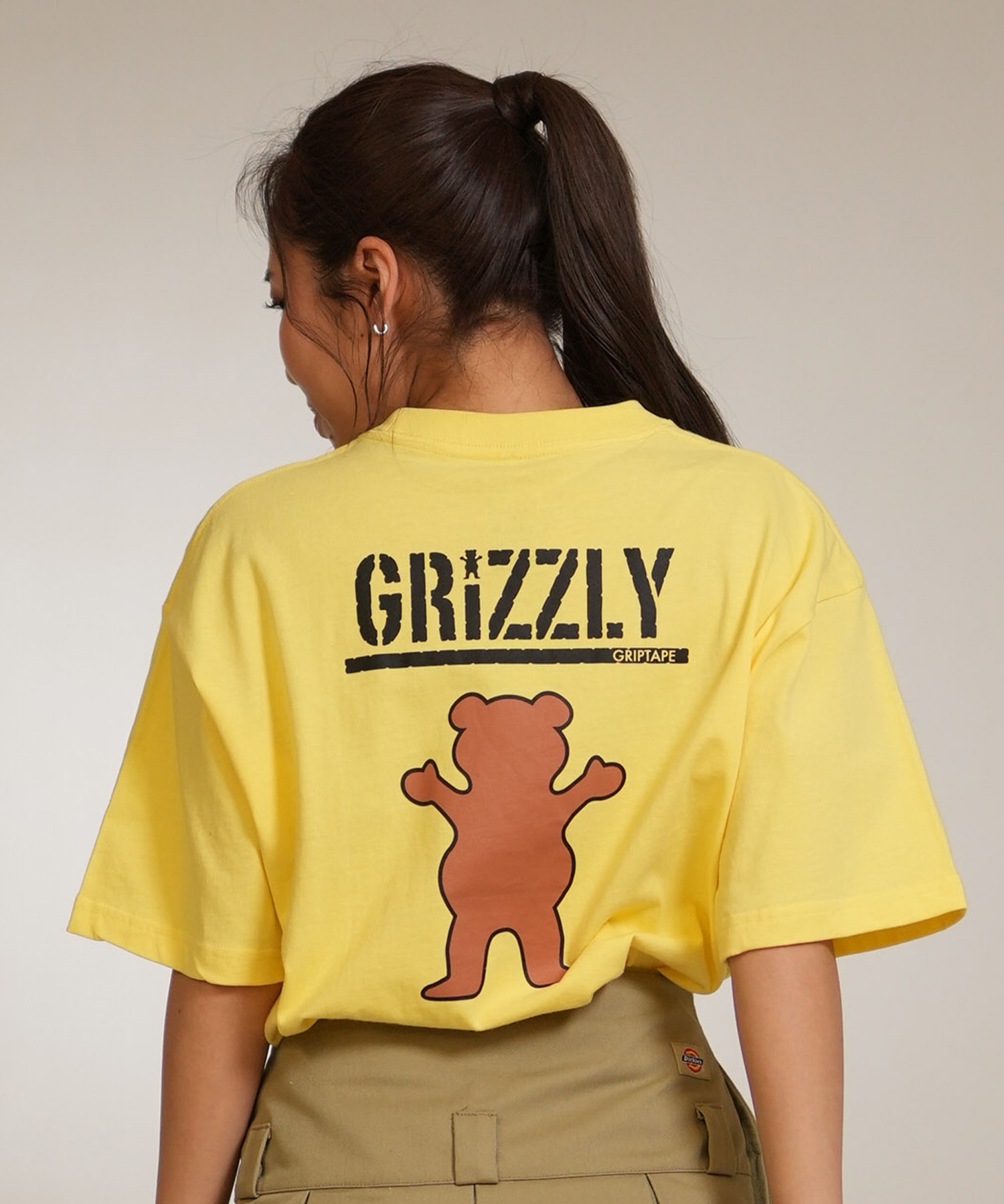 GRIZZLY グリズリー 半袖 Tシャツ レディース バックプリント CLASSIC
